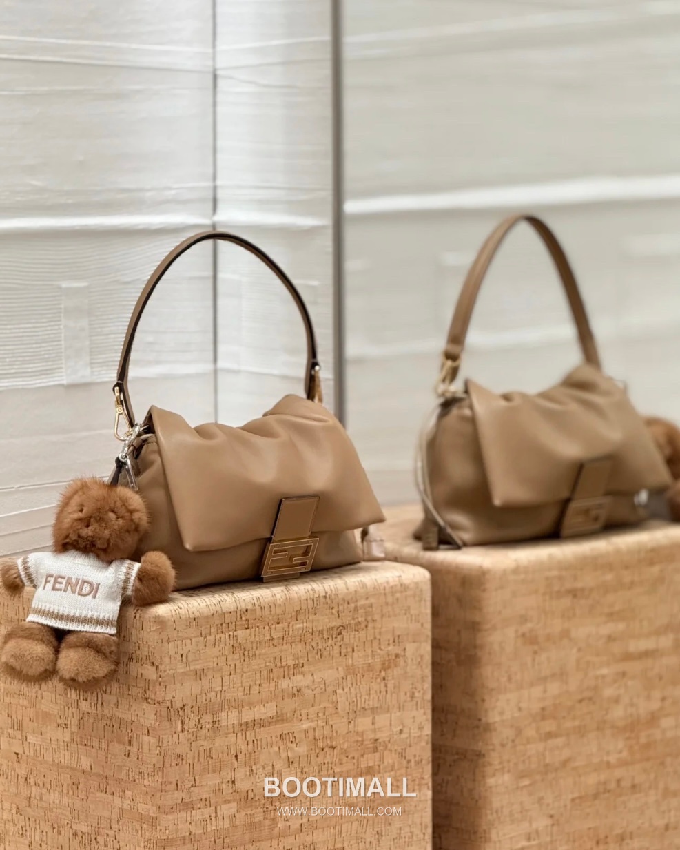 Fendi Mamma Baguette Large Lambskin Green Shoulder Bag 펜디 맘마 바게트 라지 램스킨 그린 숄더백 32cm 18