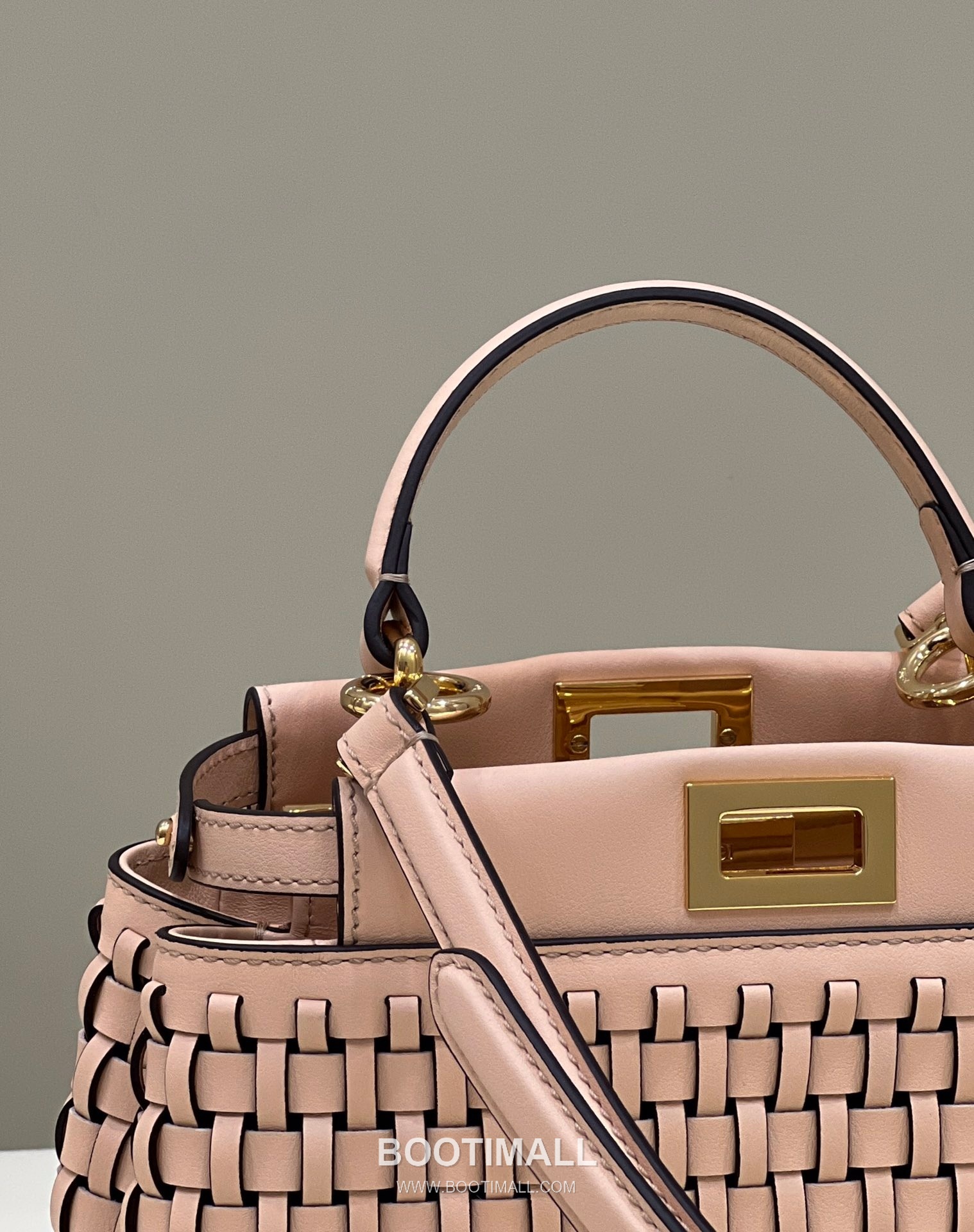 Fendi Peekaboo Woven Lambskin Top Handle Bag 펜디 피카부 위빙 램스킨 탑핸들백 24cm 8