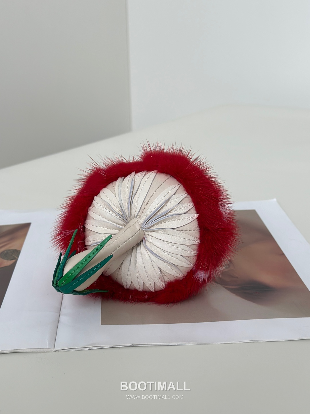 Fendi Mushroom Fur Charm Mink Brown Bag 펜디 머쉬룸 퍼 참 밍크 브라운 백 12cm 8