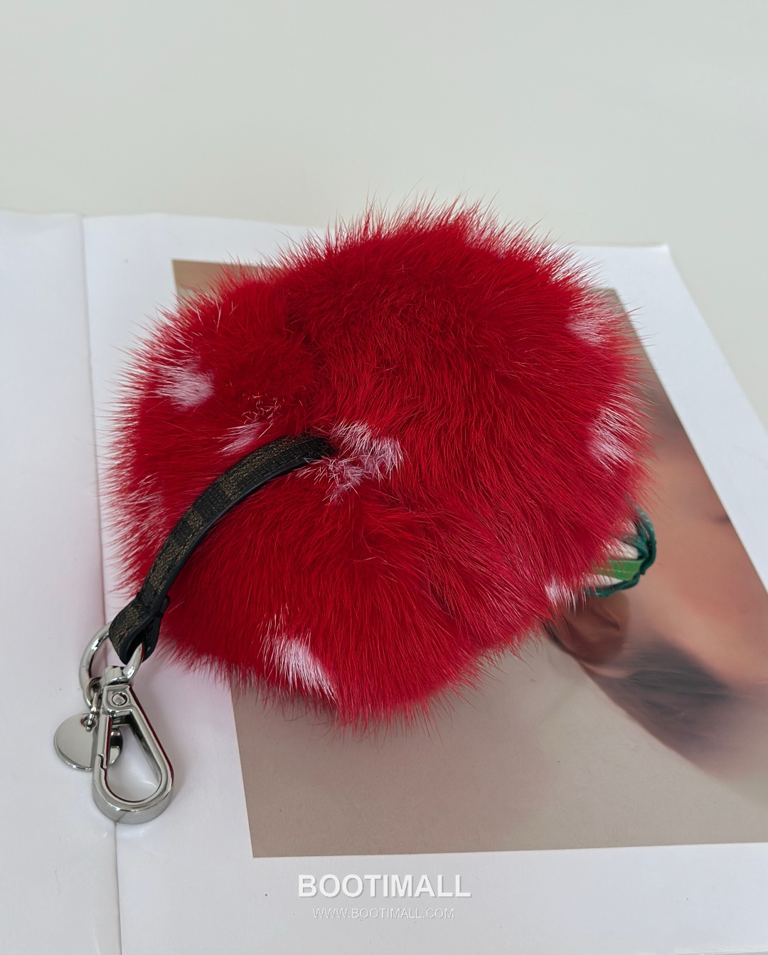 Fendi Mushroom Fur Charm Mink Brown Bag 펜디 머쉬룸 퍼 참 밍크 브라운 백 12cm 9