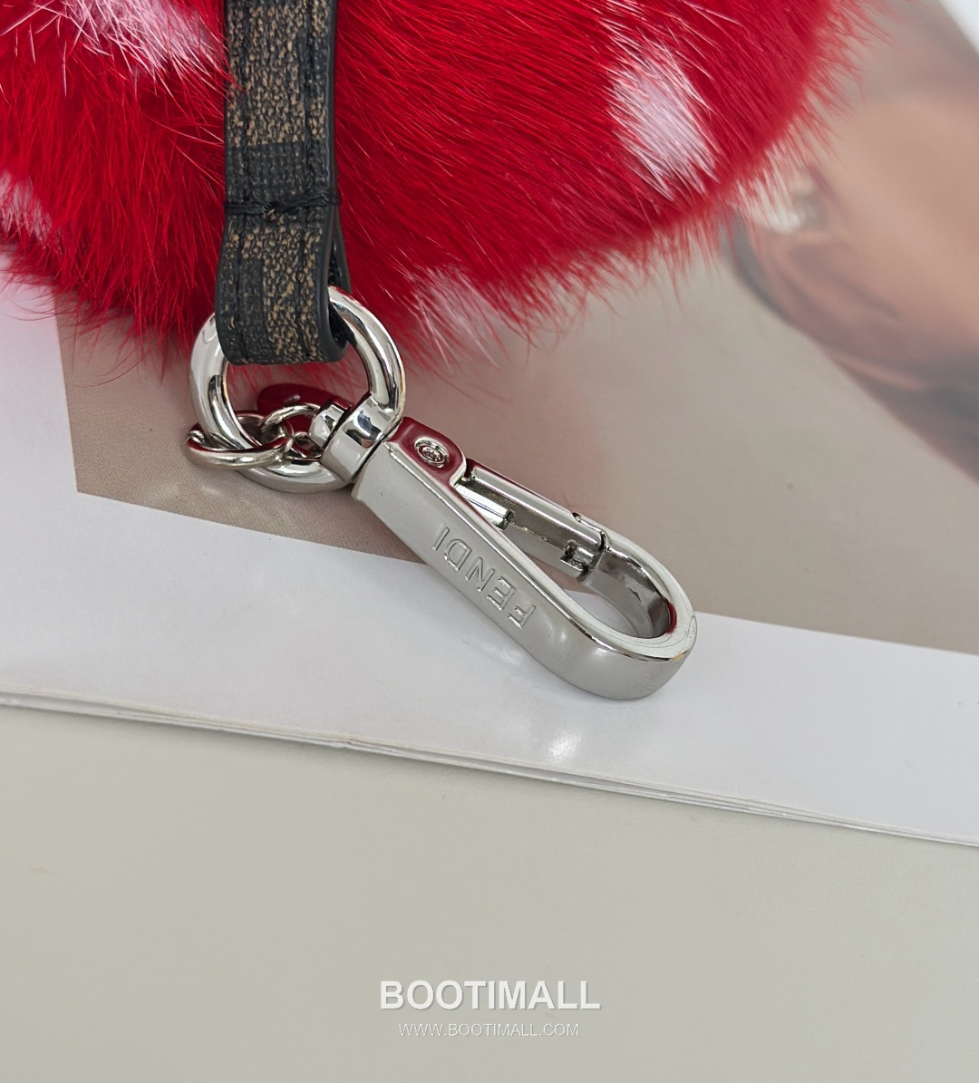 Fendi Mushroom Fur Charm Mink Brown Bag 펜디 머쉬룸 퍼 참 밍크 브라운 백 12cm 10