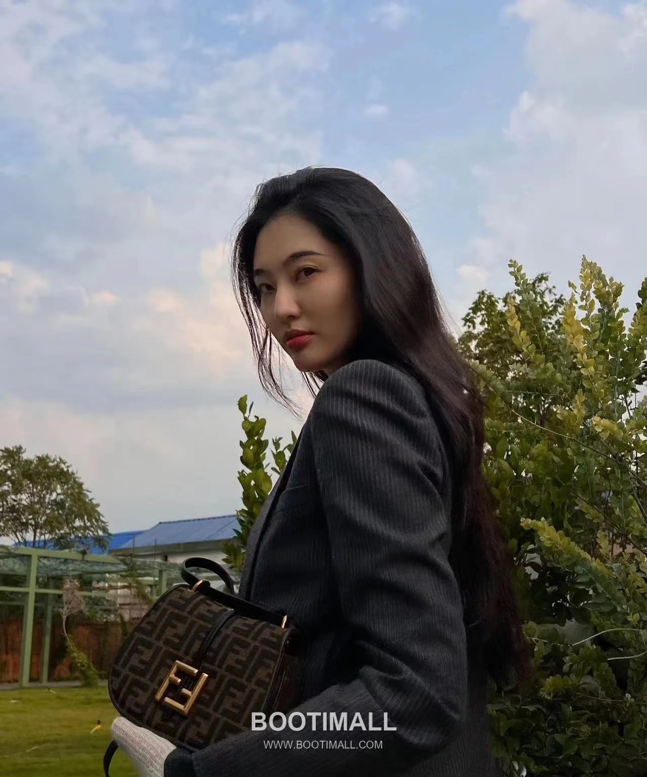 Fendi C’mon FF Canvas Small Flap Shoulder Bag 펜디 컴온 FF 캔버스 스몰 플랩 숄더백 21cm 19