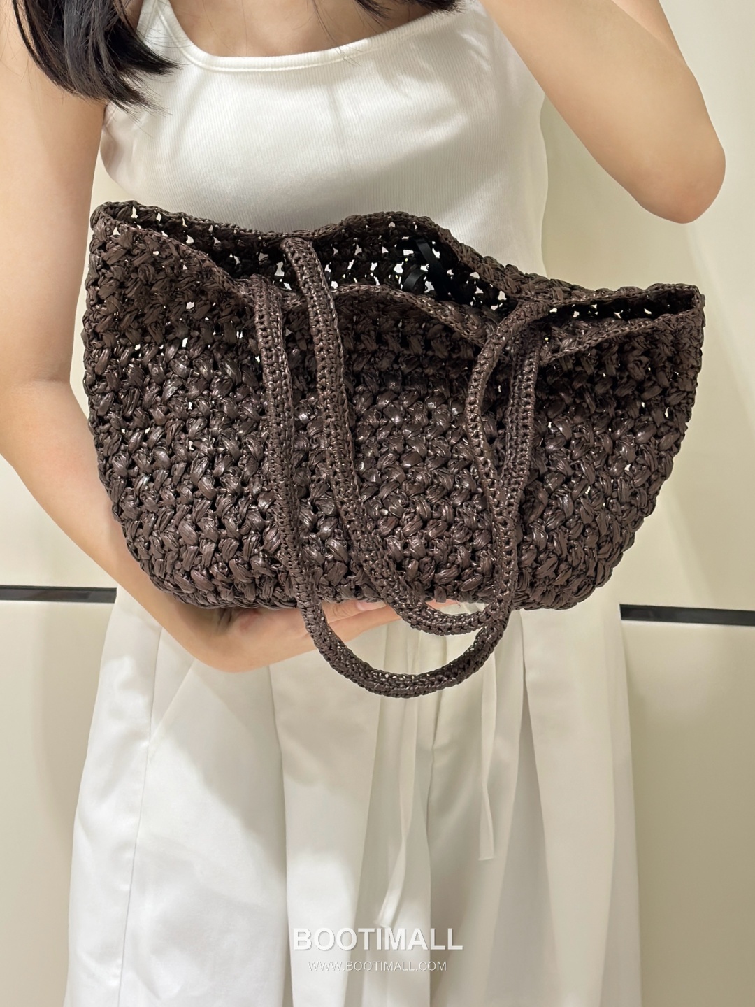 The Row Estelle Raffia Basket Natural Beige Tote Bag 마고 에스텔 라피아 바스켓 천연 베이지 토트백 27.5cm 3