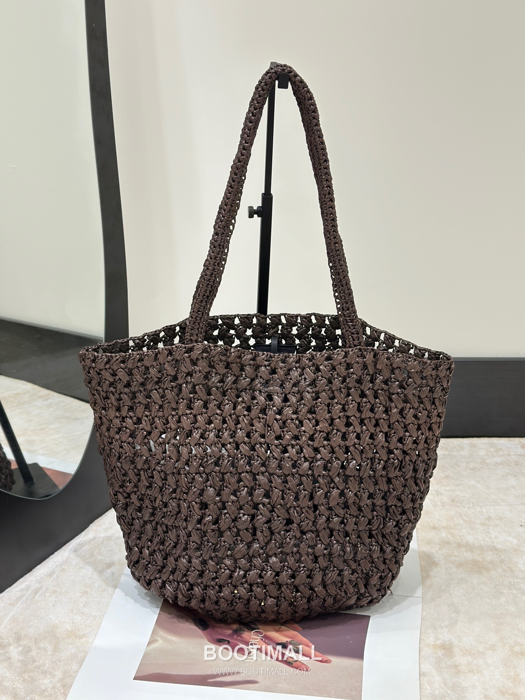 The Row Estelle Raffia Basket Natural Beige Tote Bag 마고 에스텔 라피아 바스켓 천연 베이지 토트백 27.5cm 12