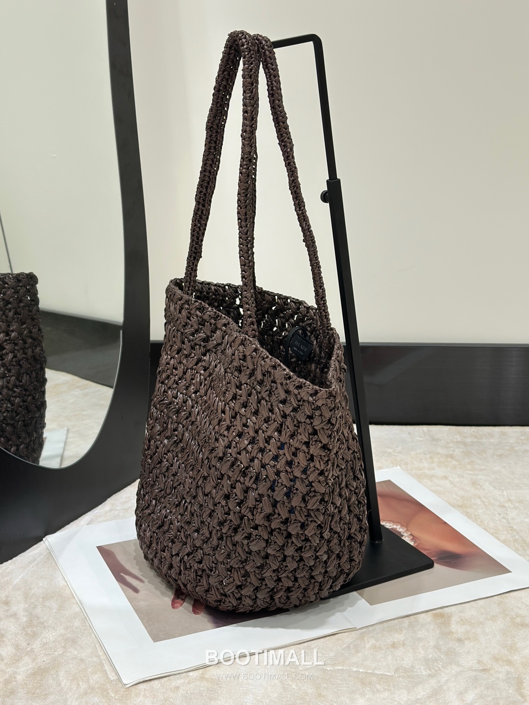 The Row Estelle Raffia Basket Natural Beige Tote Bag 마고 에스텔 라피아 바스켓 천연 베이지 토트백 27.5cm 13