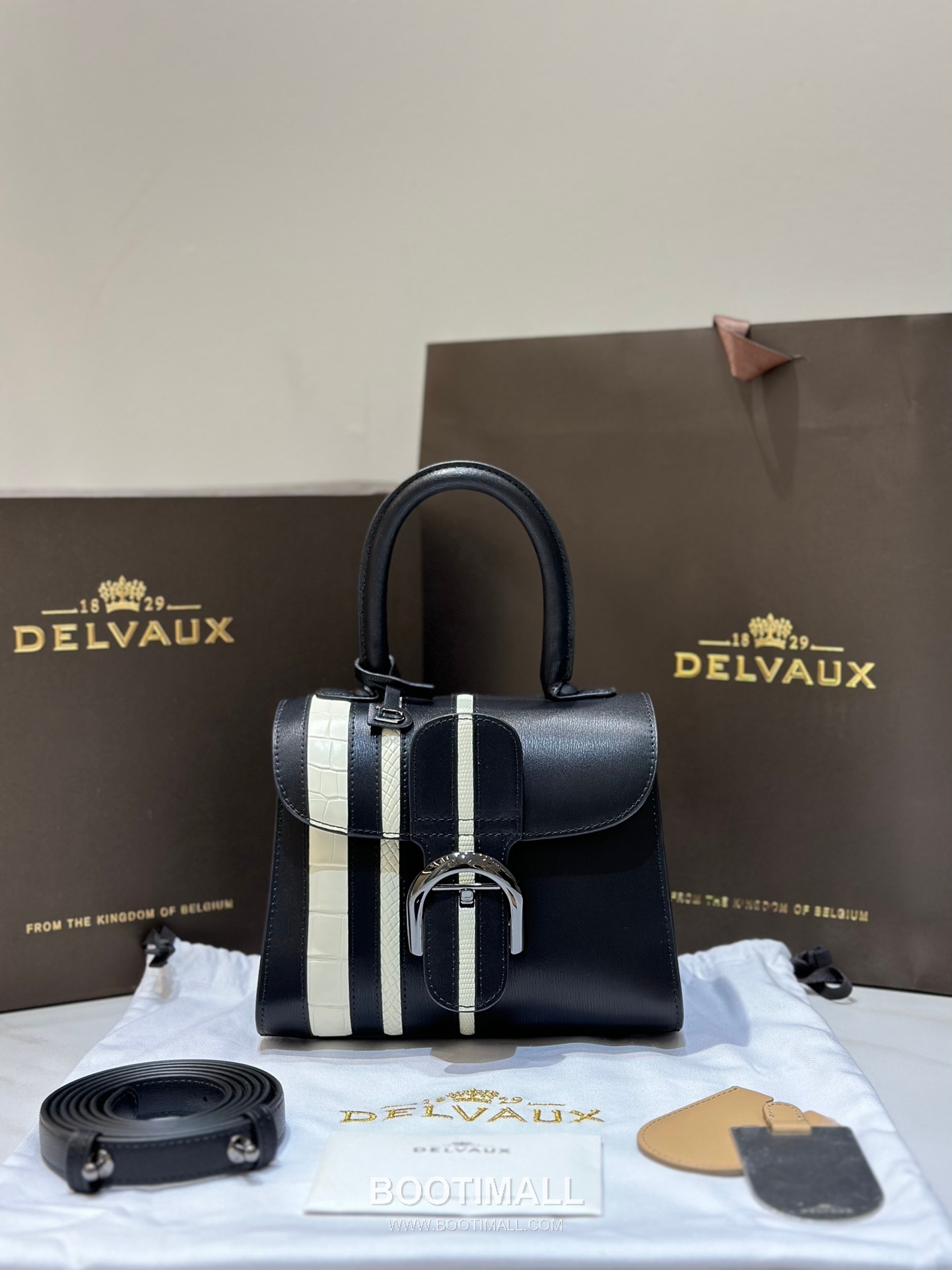 Delvaux Brillant BL Box Calf & Exotic Leather 델보 브리앙 BL 토트 숄더백 20cm 1