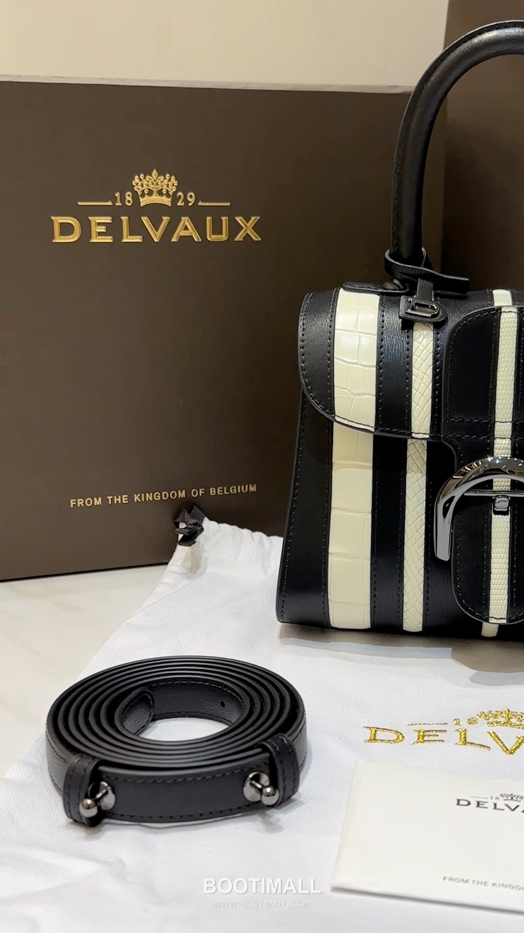 Delvaux Brillant BL Box Calf & Exotic Leather 델보 브리앙 BL 토트 숄더백 20cm 11
