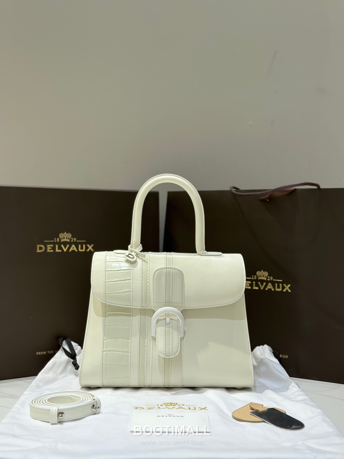 Delvaux Brillant BL Box Calf & Exotic Leather 델보 브리앙 BL 토트 숄더백 28cm 1