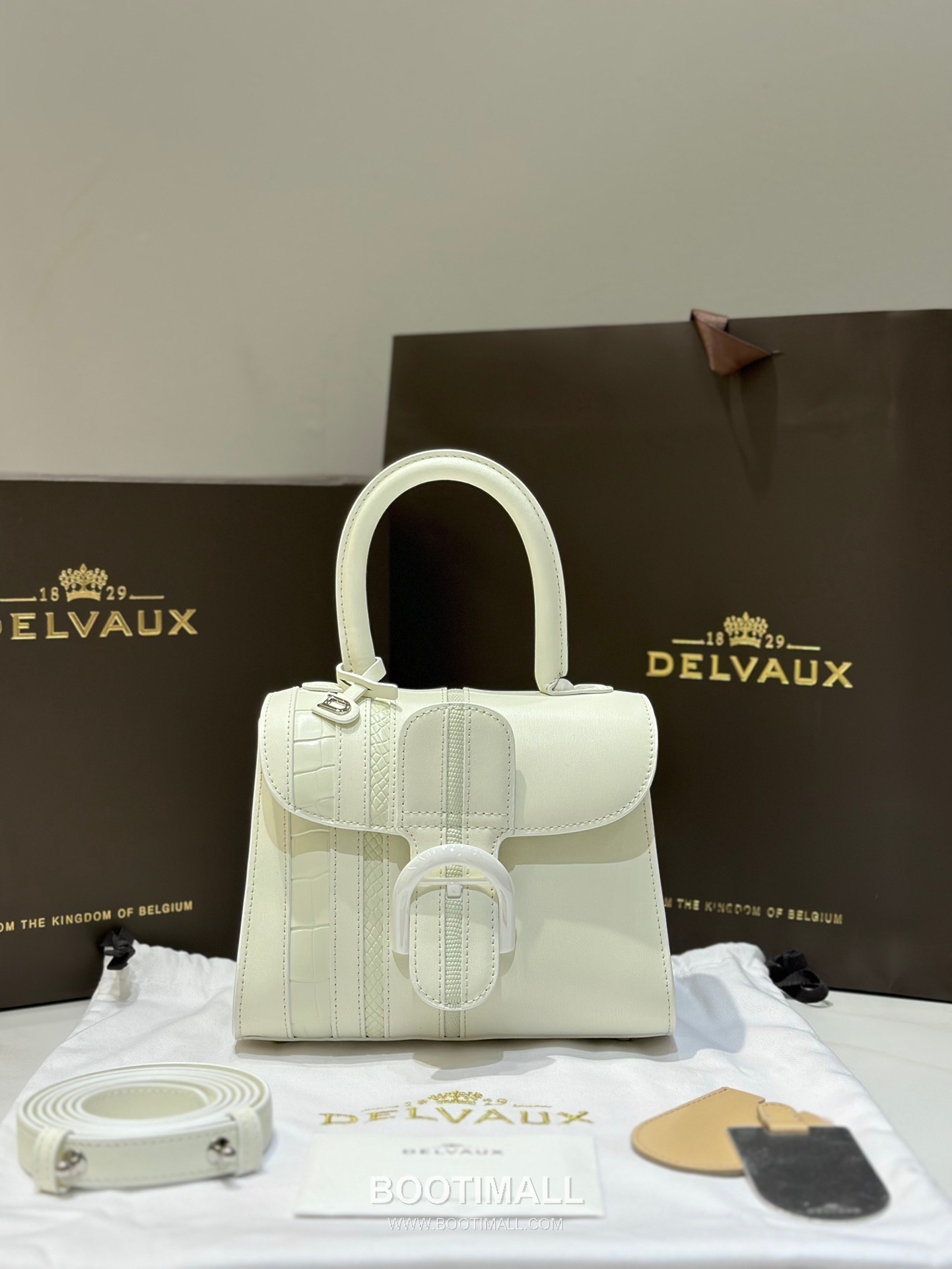 Delvaux Brillant BL Box Calf & Exotic Leather 델보 브리앙 BL 토트 숄더백 20cm 1