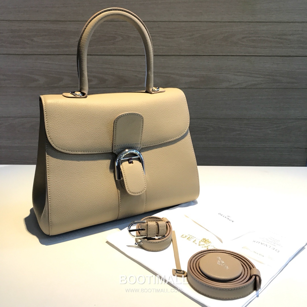Delvaux Brillant Togo Leather 델보 브리앙 토고 레더 토트 숄더백 28cm 2