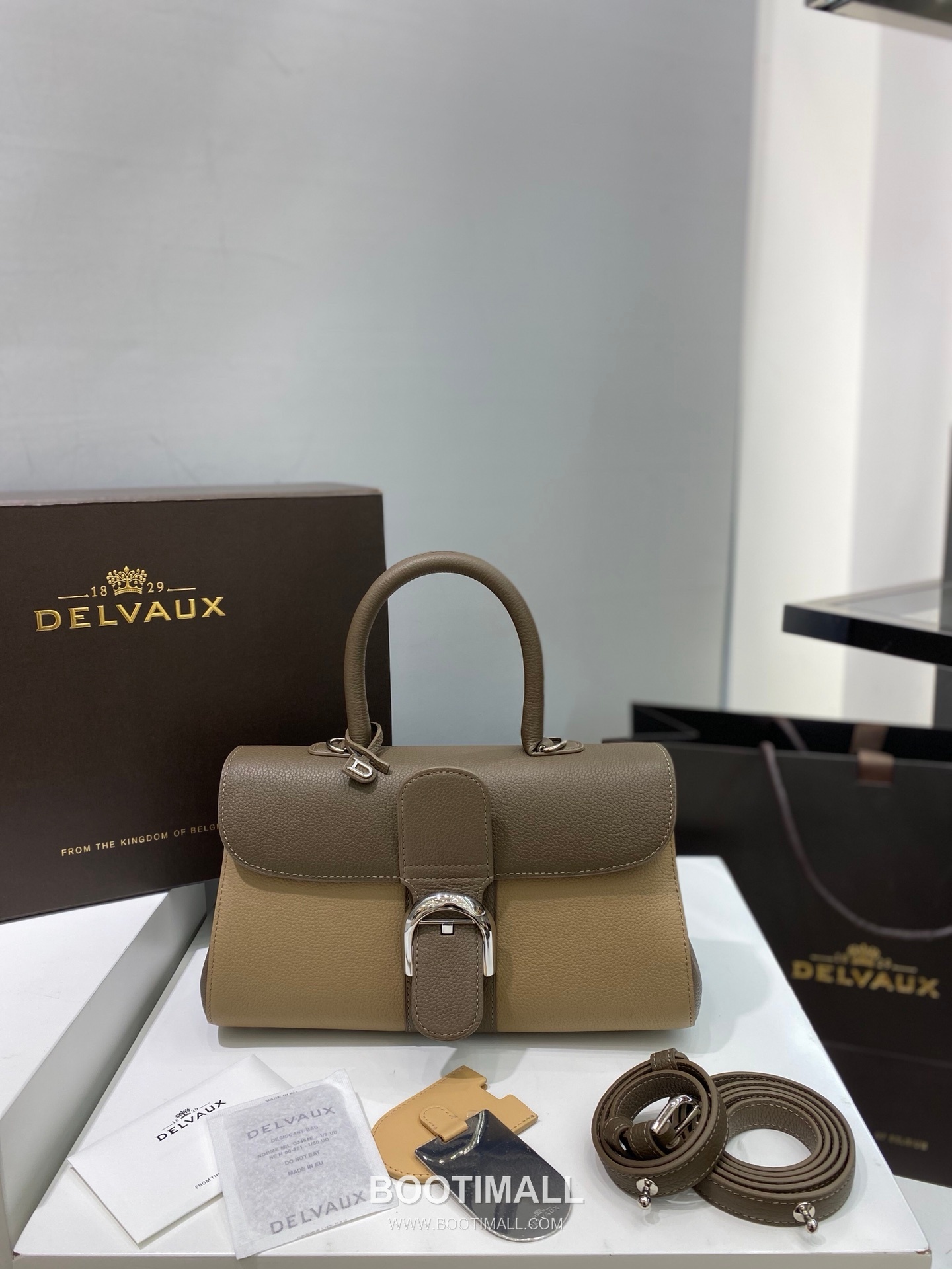 Delvaux Brillant Togo Leather 델보 브리앙 토고 레더 토트 숄더백 28cm 1