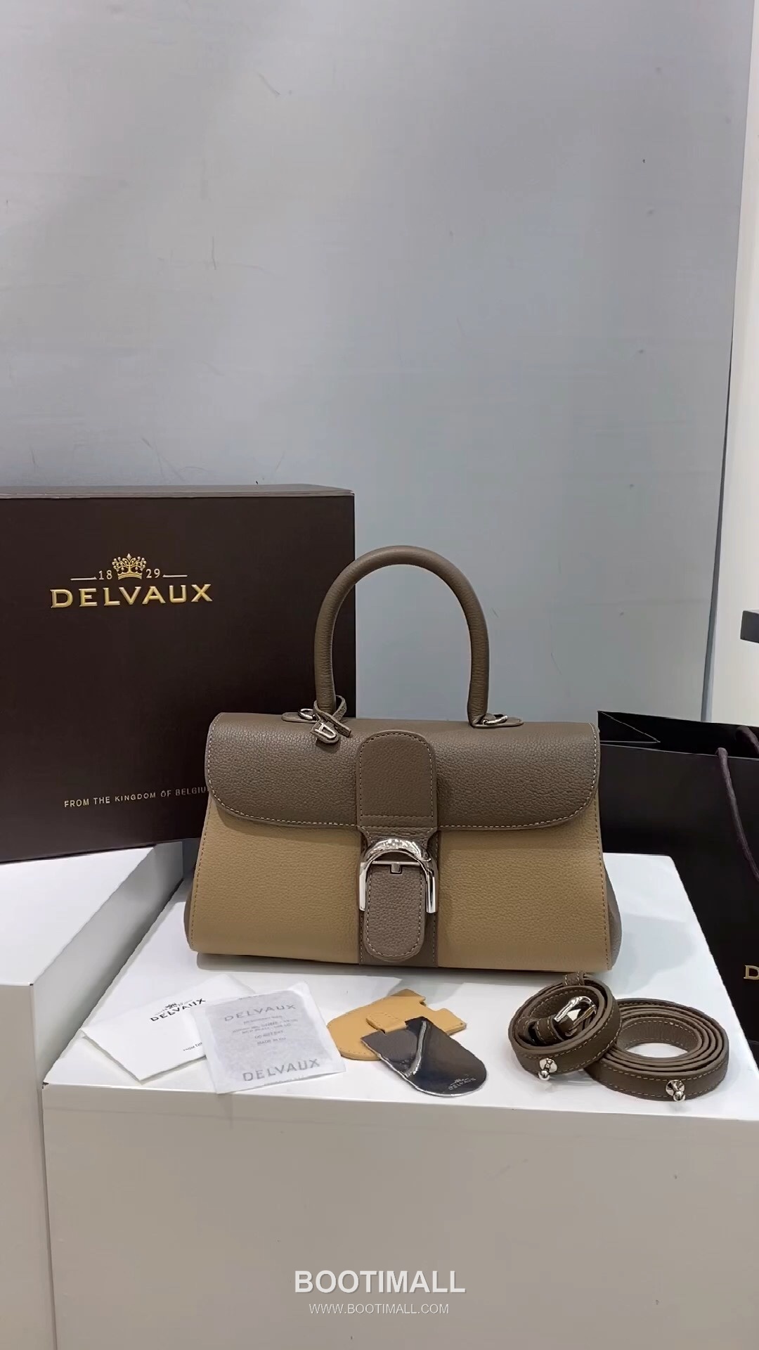 Delvaux Brillant Togo Leather 델보 브리앙 토고 레더 토트 숄더백 28cm 11