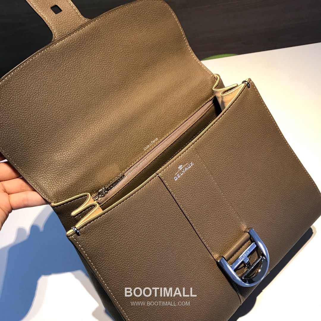 Delvaux Brillant Togo Leather 델보 브리앙 토고 레더 토트 숄더백 28cm 5