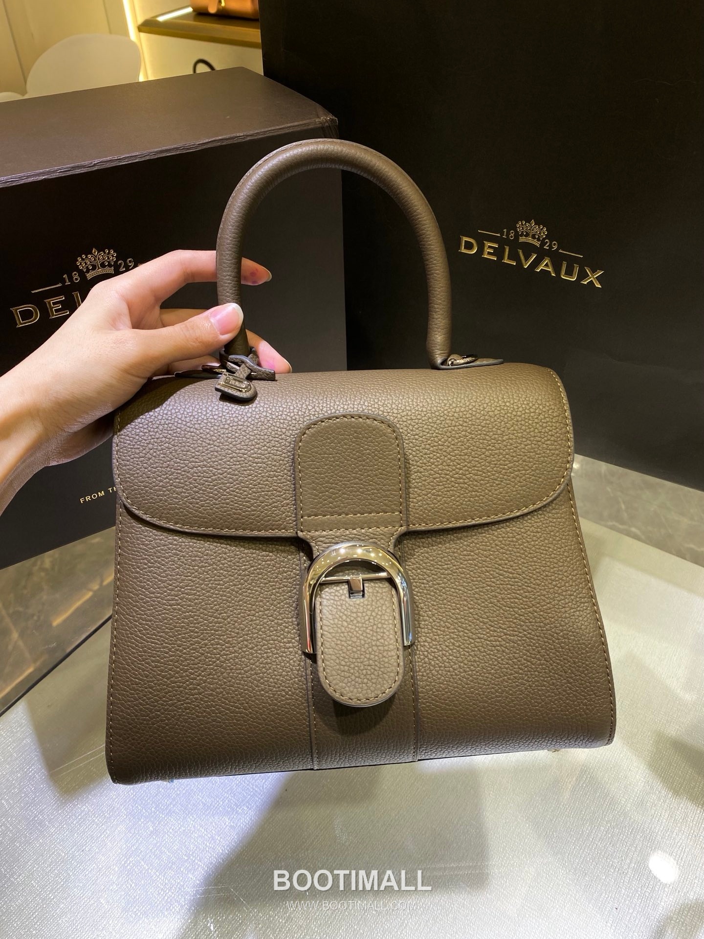 Delvaux Brillant PM Rodéo Calf Leather 델보 브리앙 PM 로데오 카프 토트 숄더백 24cm 2