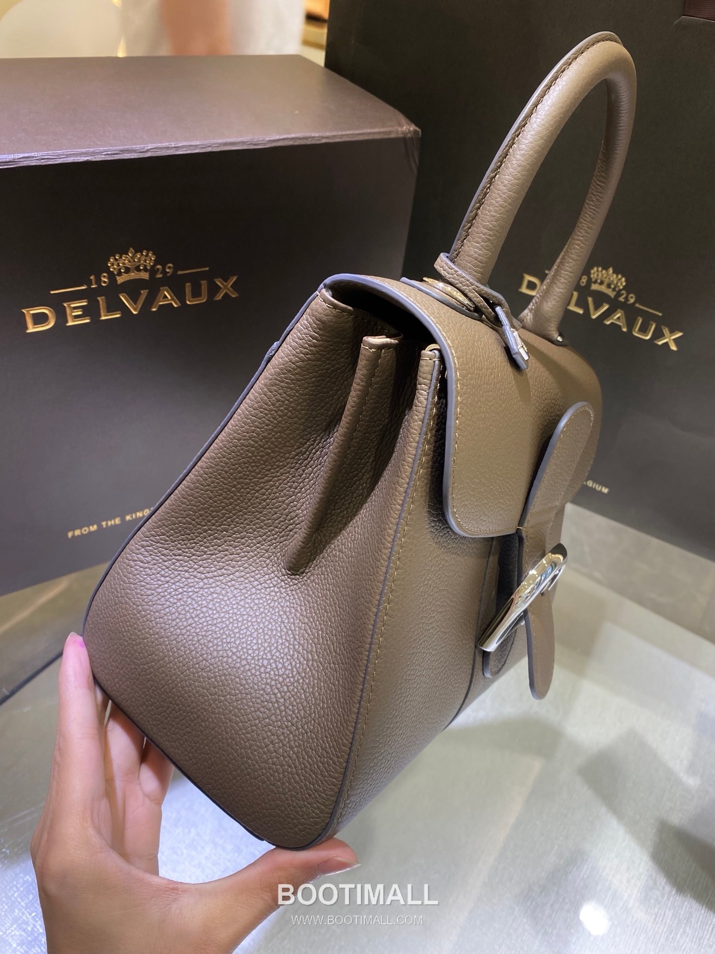 Delvaux Brillant PM Rodéo Calf Leather 델보 브리앙 PM 로데오 카프 토트 숄더백 24cm 4