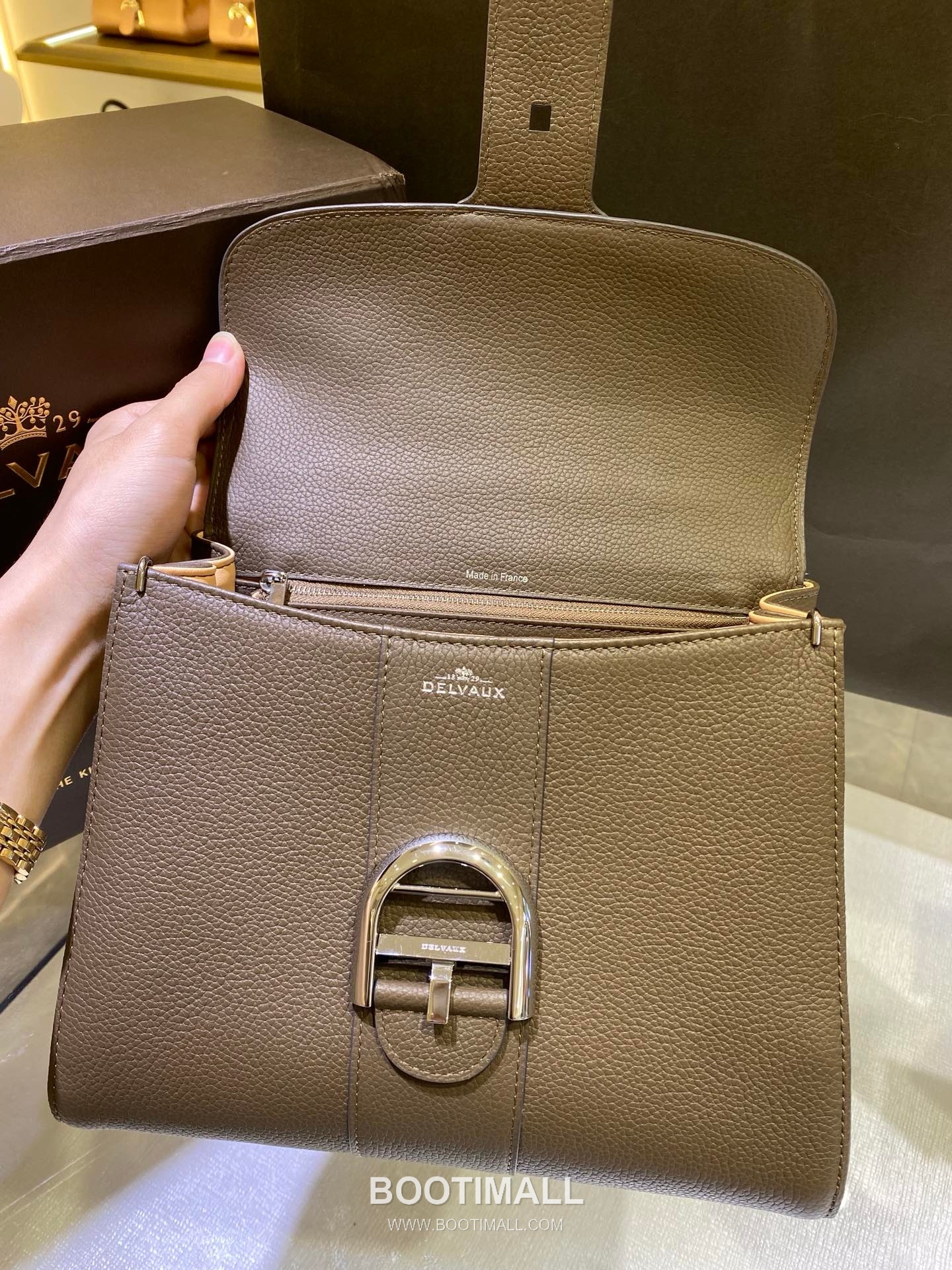 Delvaux Brillant PM Rodéo Calf Leather 델보 브리앙 PM 로데오 카프 토트 숄더백 24cm 6