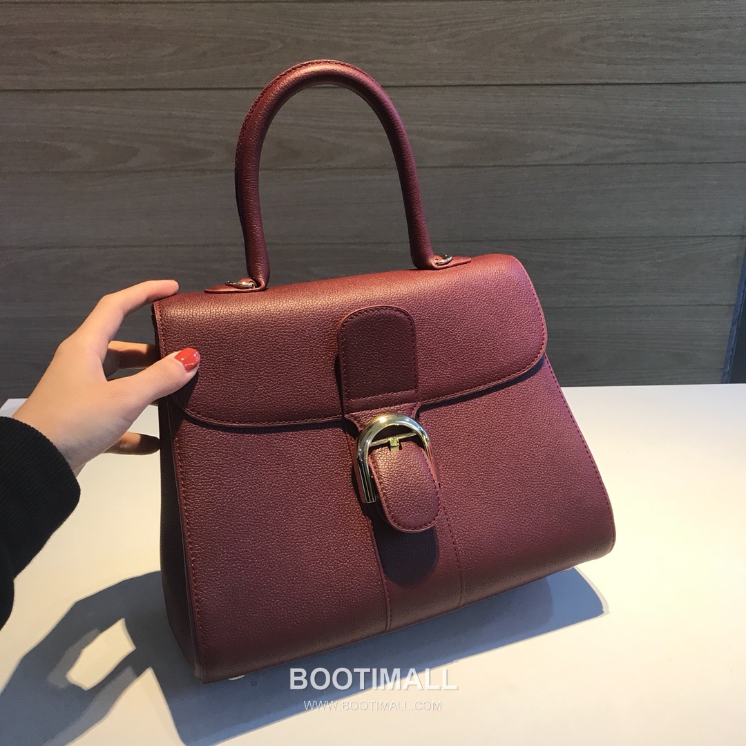 Delvaux Brillant Togo Leather 델보 브리앙 토고 레더 토트 숄더백 28cm 2