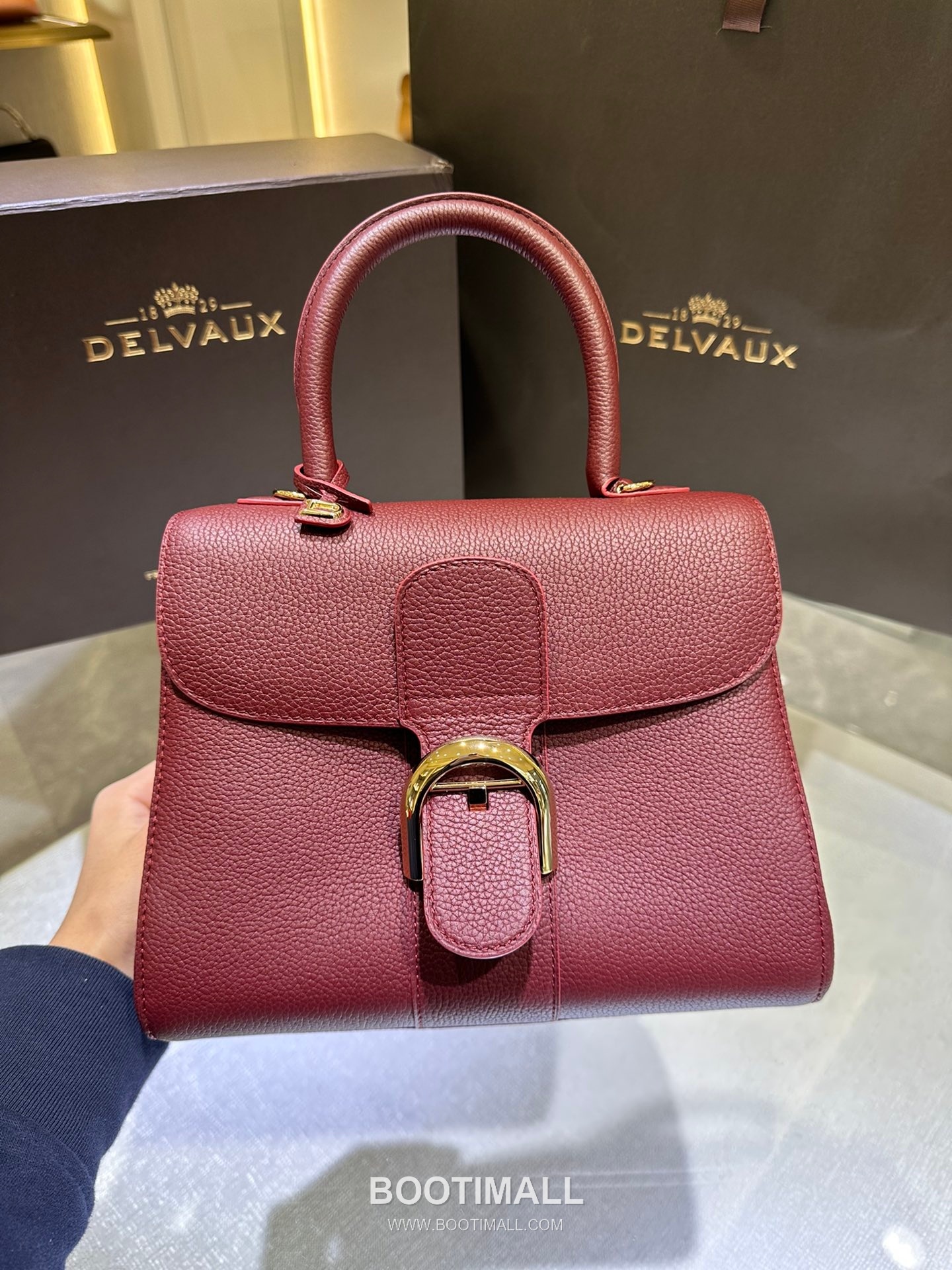 Delvaux Brillant PM Rodéo Calf Leather 델보 브리앙 PM 로데오 카프 토트 숄더백 24cm 2