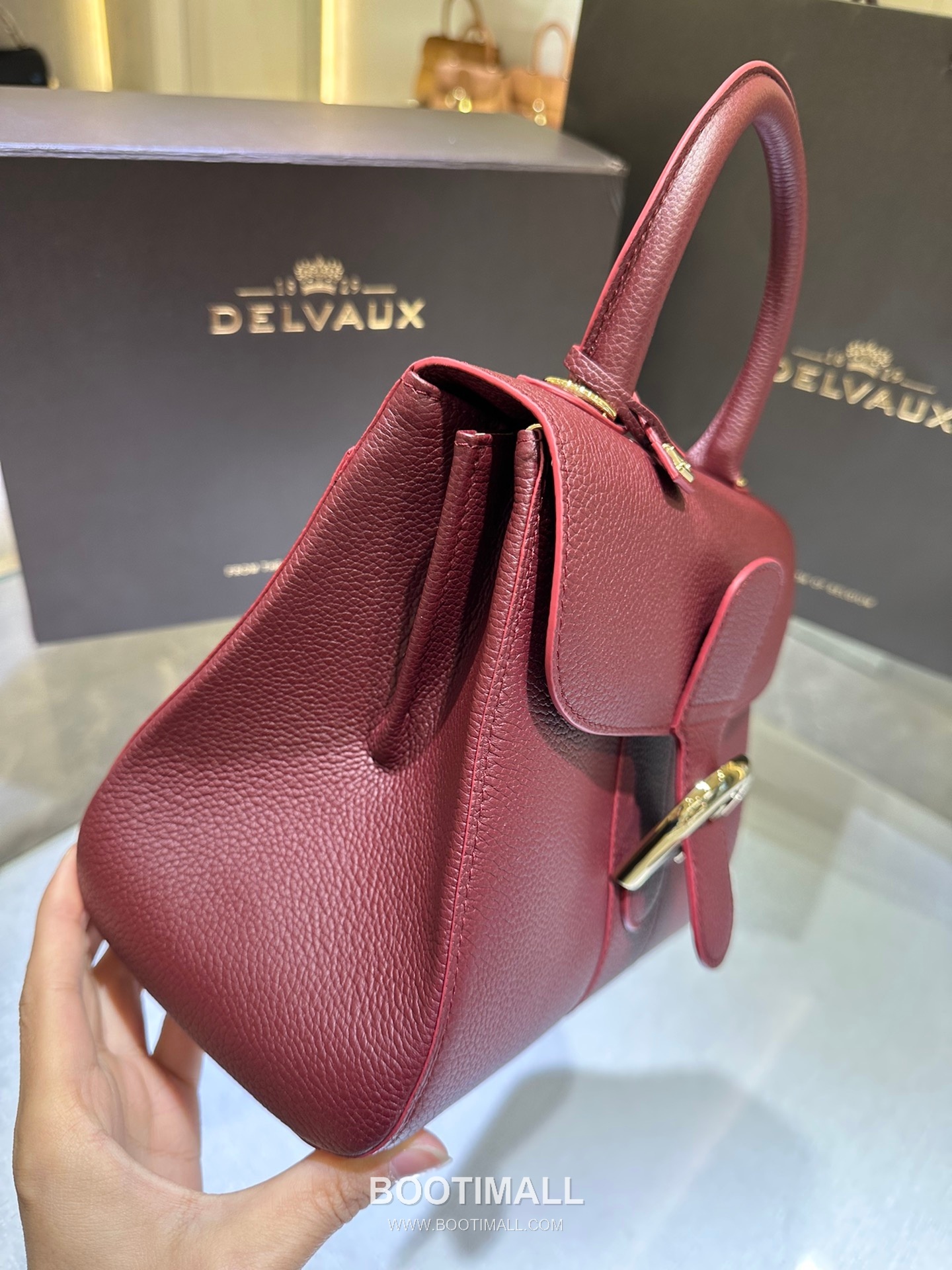 Delvaux Brillant PM Rodéo Calf Leather 델보 브리앙 PM 로데오 카프 토트 숄더백 24cm 4