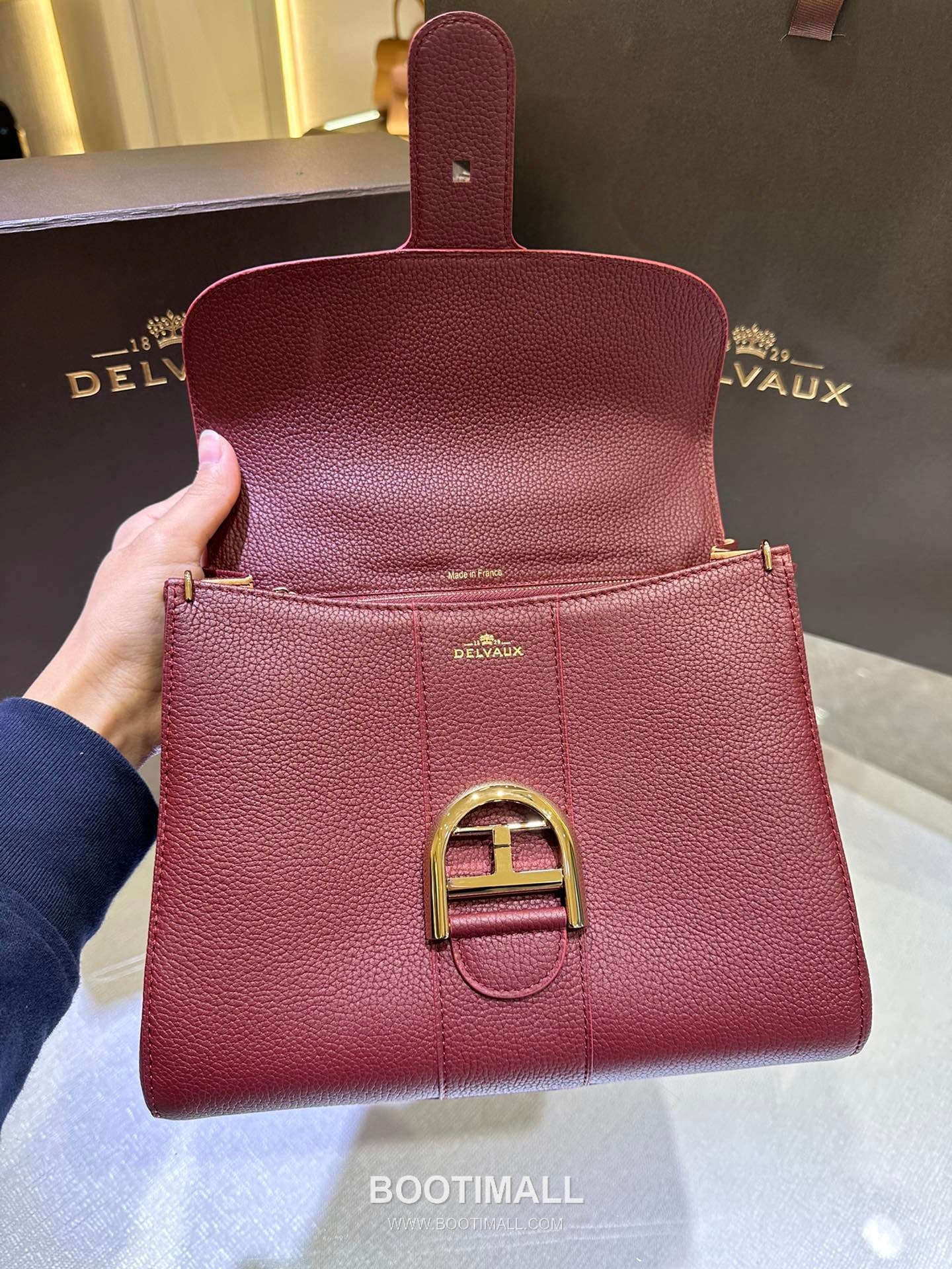 Delvaux Brillant PM Rodéo Calf Leather 델보 브리앙 PM 로데오 카프 토트 숄더백 24cm 5