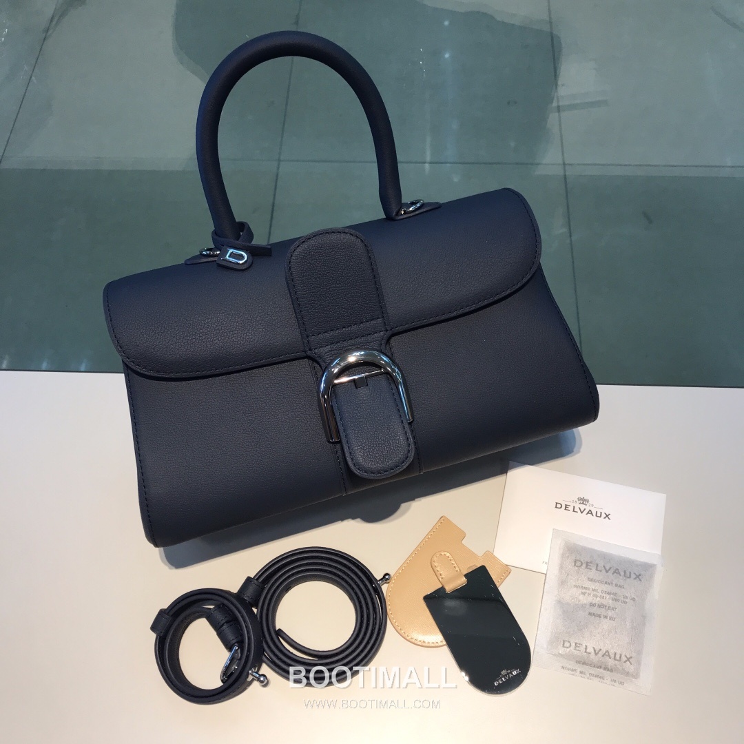 Delvaux Brillant Togo Leather 델보 브리앙 토고 레더 토트 숄더백 28cm 1