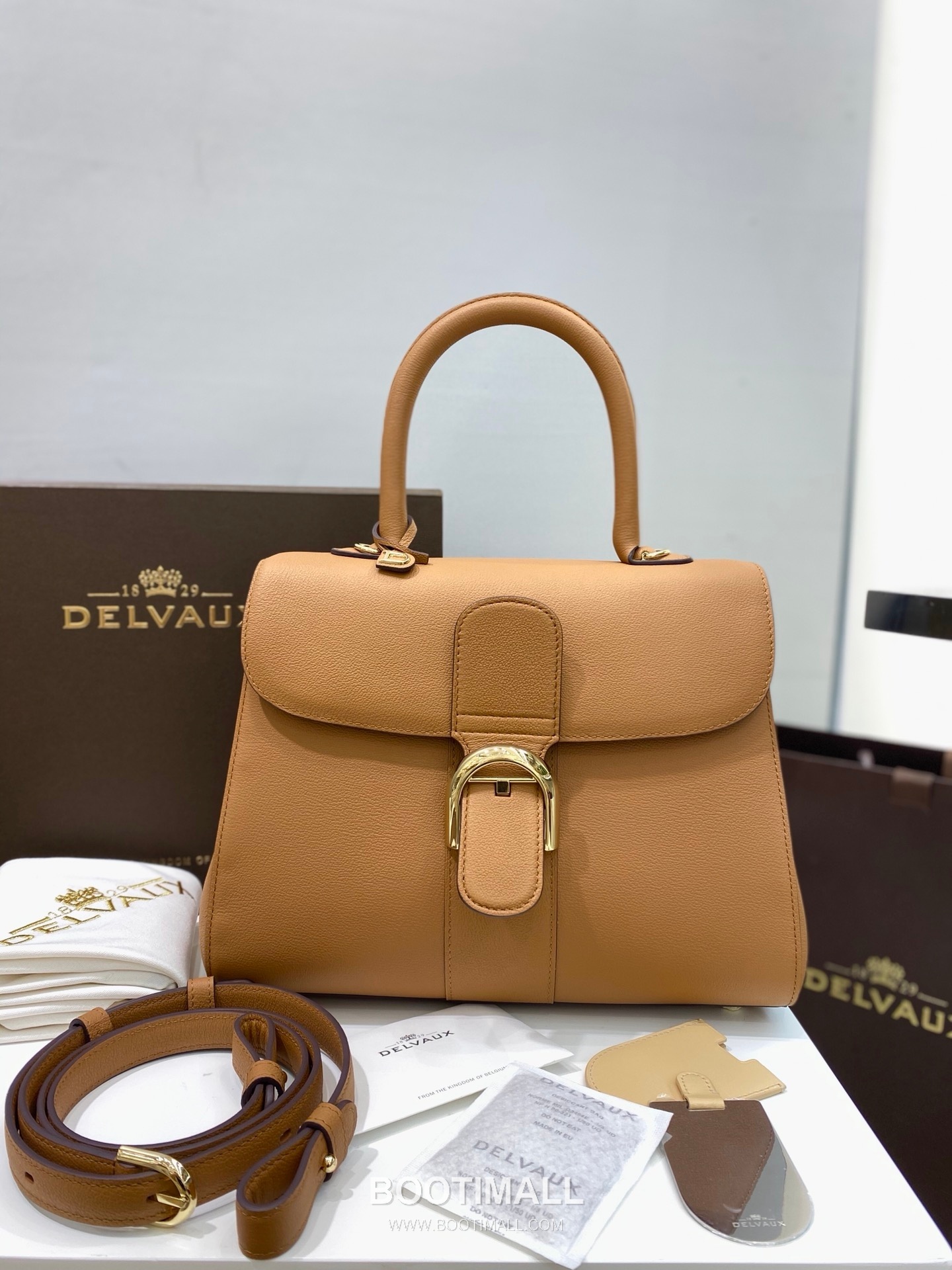 Delvaux Brillant Togo Leather 델보 브리앙 토고 레더 토트 숄더백 28cm 1