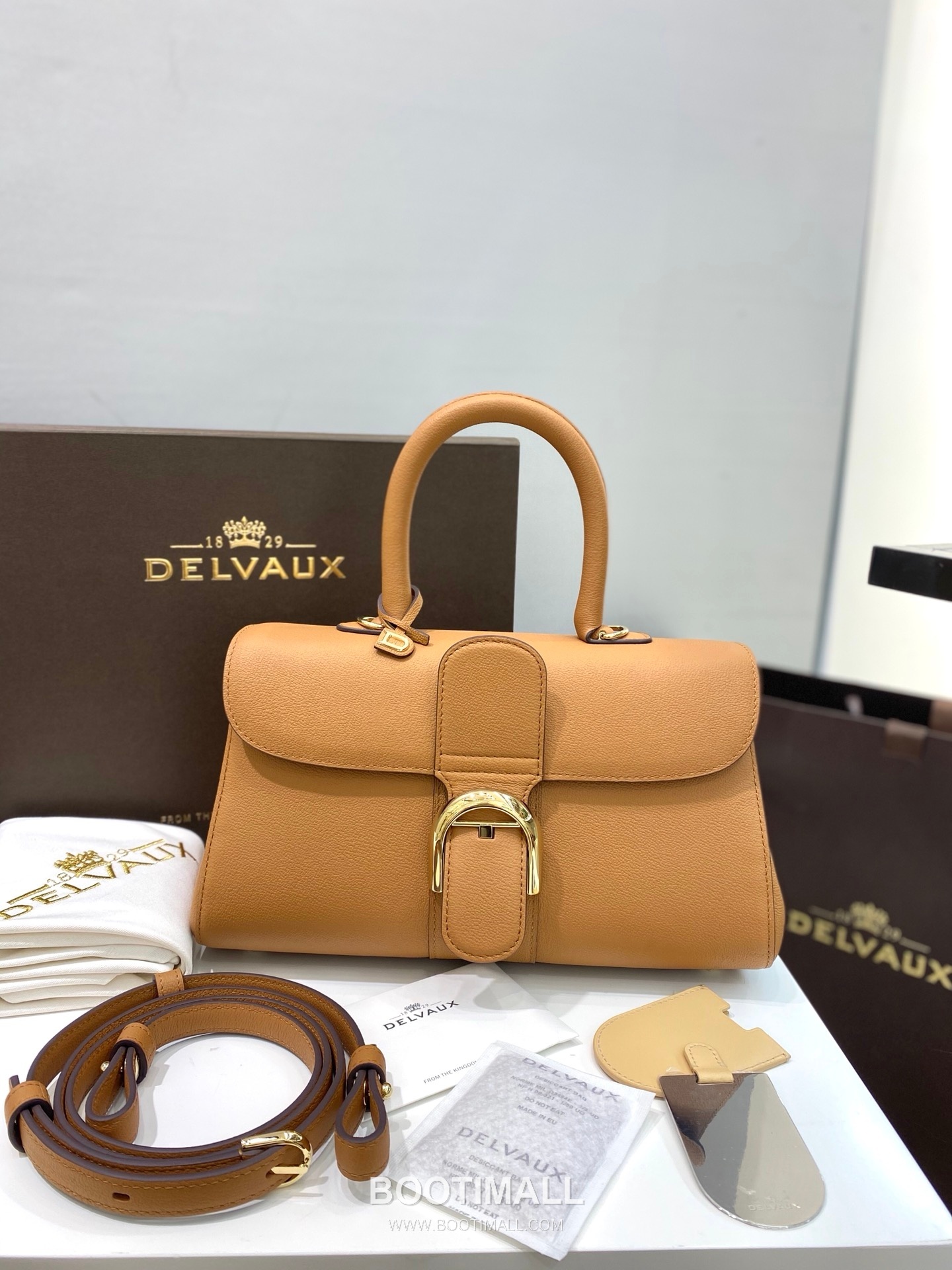 Delvaux Brillant Togo Leather 델보 브리앙 토고 레더 토트 숄더백 28cm 1