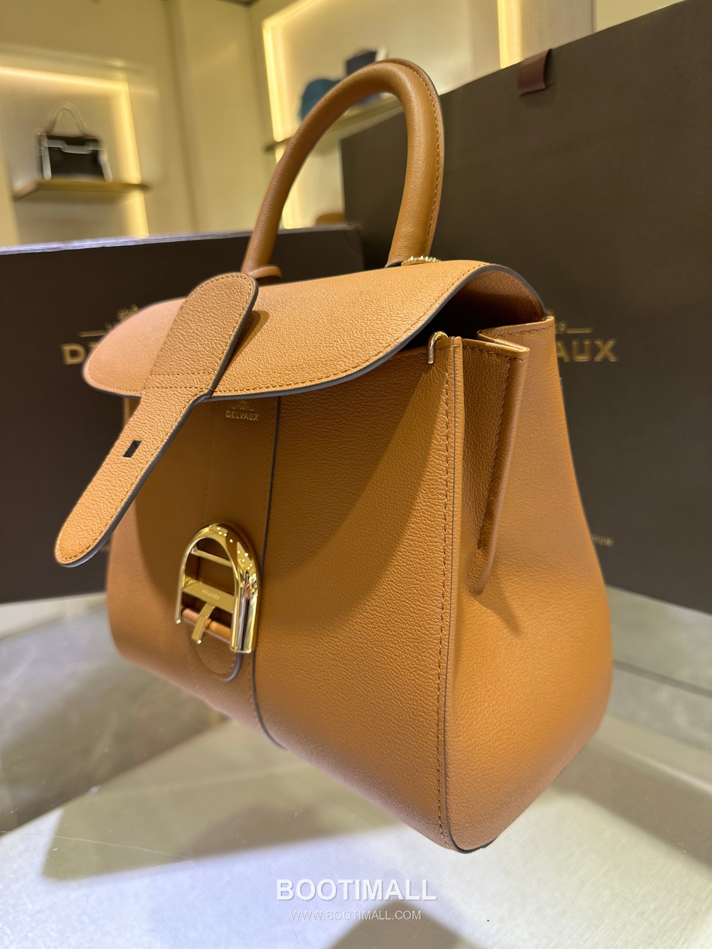 Delvaux Brillant PM Rodéo Calf Leather 델보 브리앙 PM 로데오 카프 토트 숄더백 24cm 4
