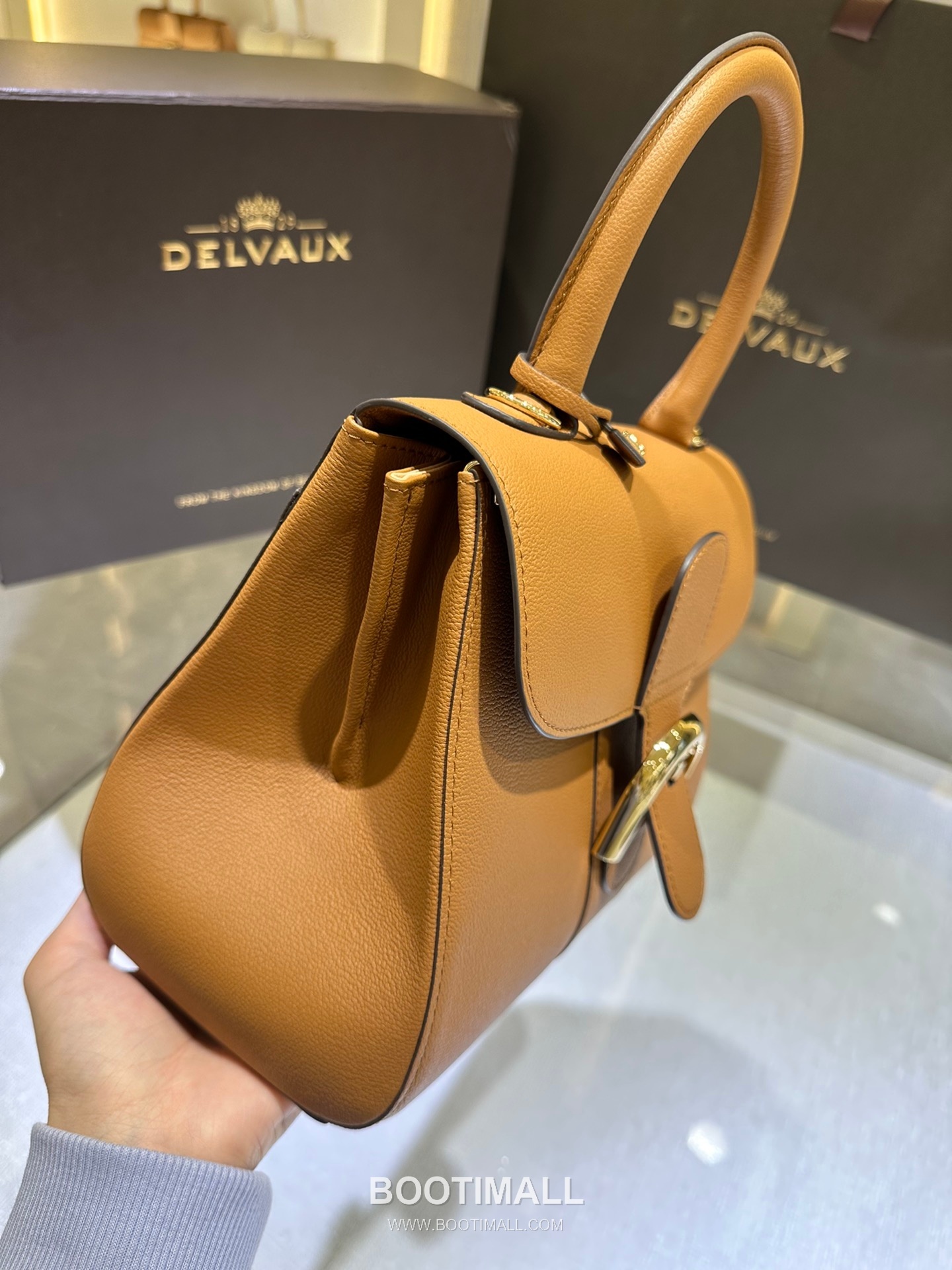 Delvaux Brillant PM Rodéo Calf Leather 델보 브리앙 PM 로데오 카프 토트 숄더백 24cm 5