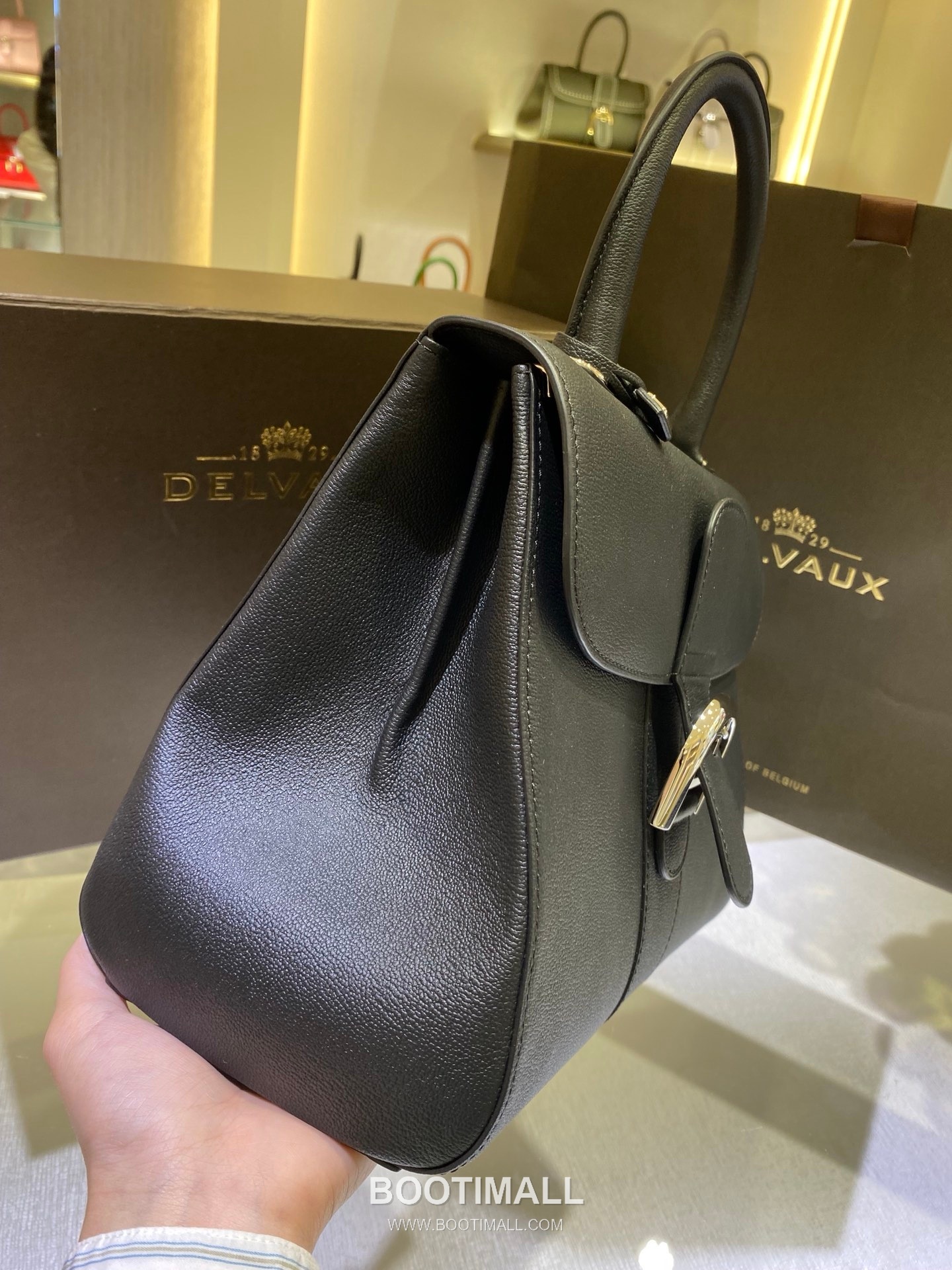 Delvaux Brillant Togo Leather 델보 브리앙 토고 레더 토트 숄더백 28cm 4