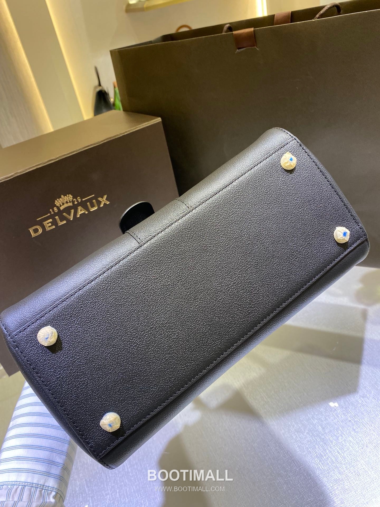 Delvaux Brillant Togo Leather 델보 브리앙 토고 레더 토트 숄더백 28cm 9