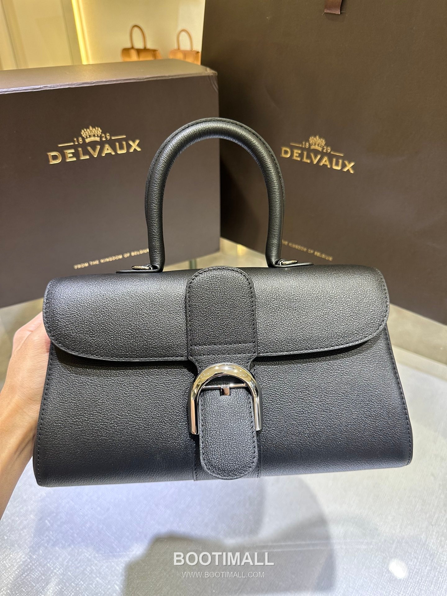 Delvaux Brillant Togo Leather 델보 브리앙 토고 레더 토트 숄더백 28cm 2