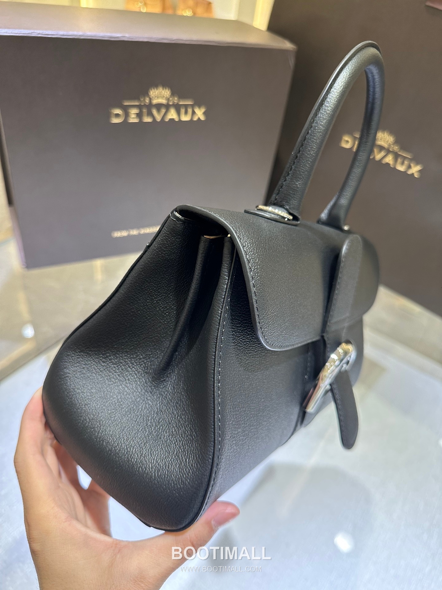 Delvaux Brillant Togo Leather 델보 브리앙 토고 레더 토트 숄더백 28cm 4