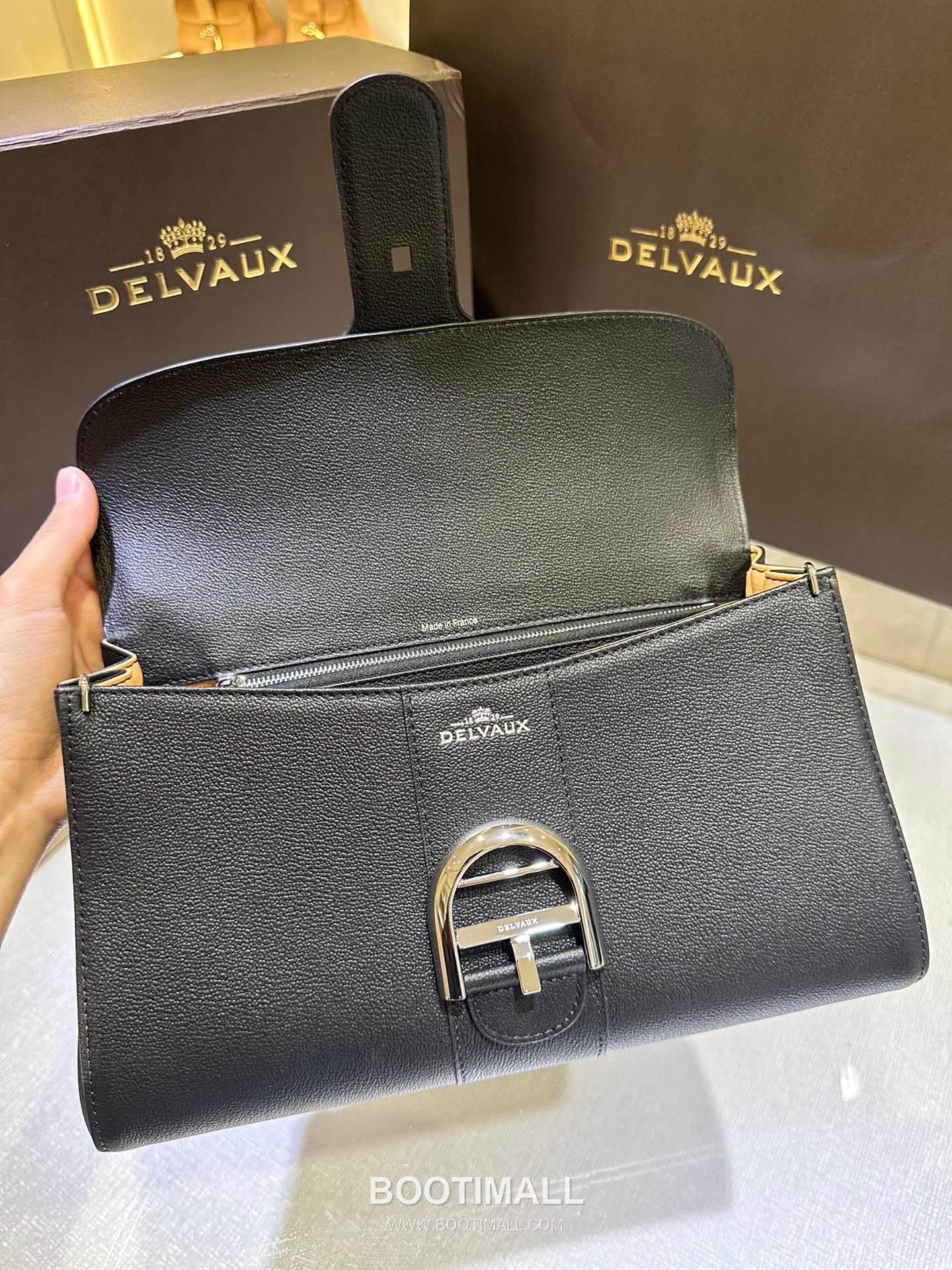 Delvaux Brillant Togo Leather 델보 브리앙 토고 레더 토트 숄더백 28cm 6