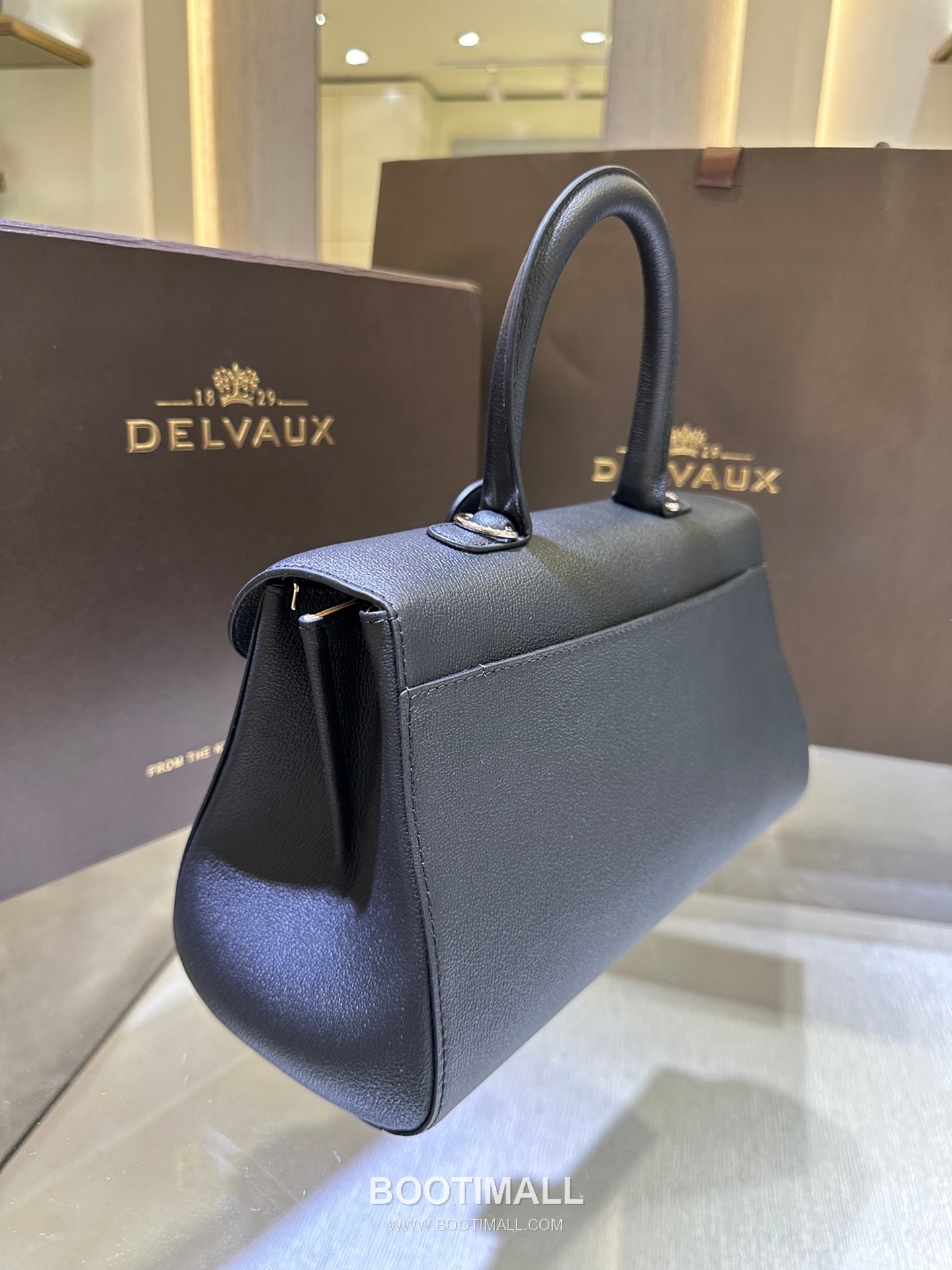 Delvaux Brillant Togo Leather 델보 브리앙 토고 레더 토트 숄더백 28cm 9