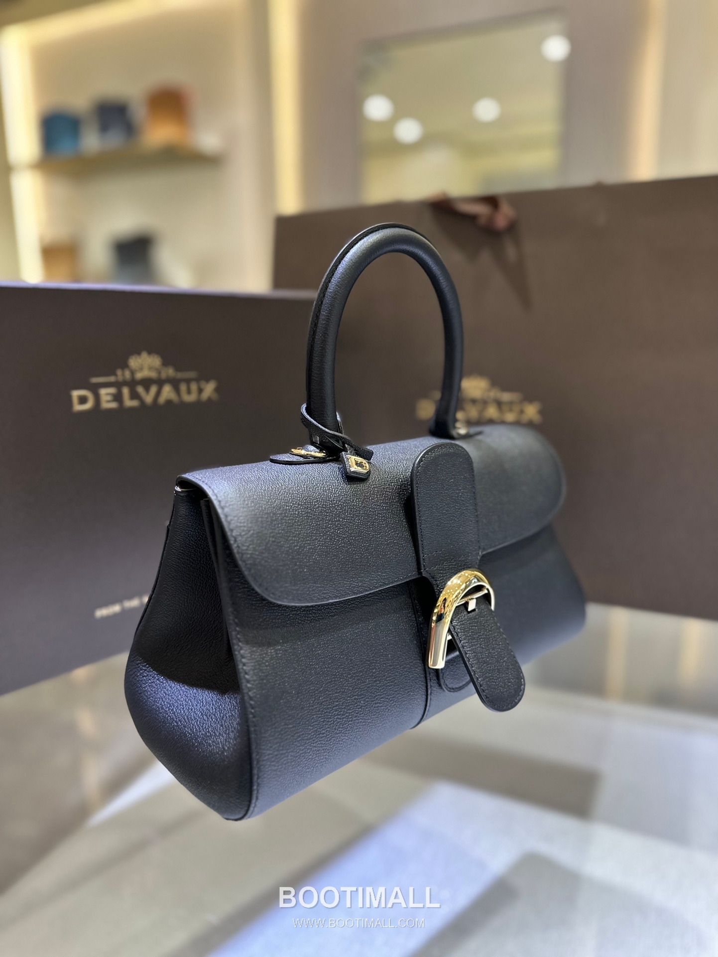 Delvaux Brillant Togo Leather 델보 브리앙 토고 레더 토트 숄더백 28cm 4