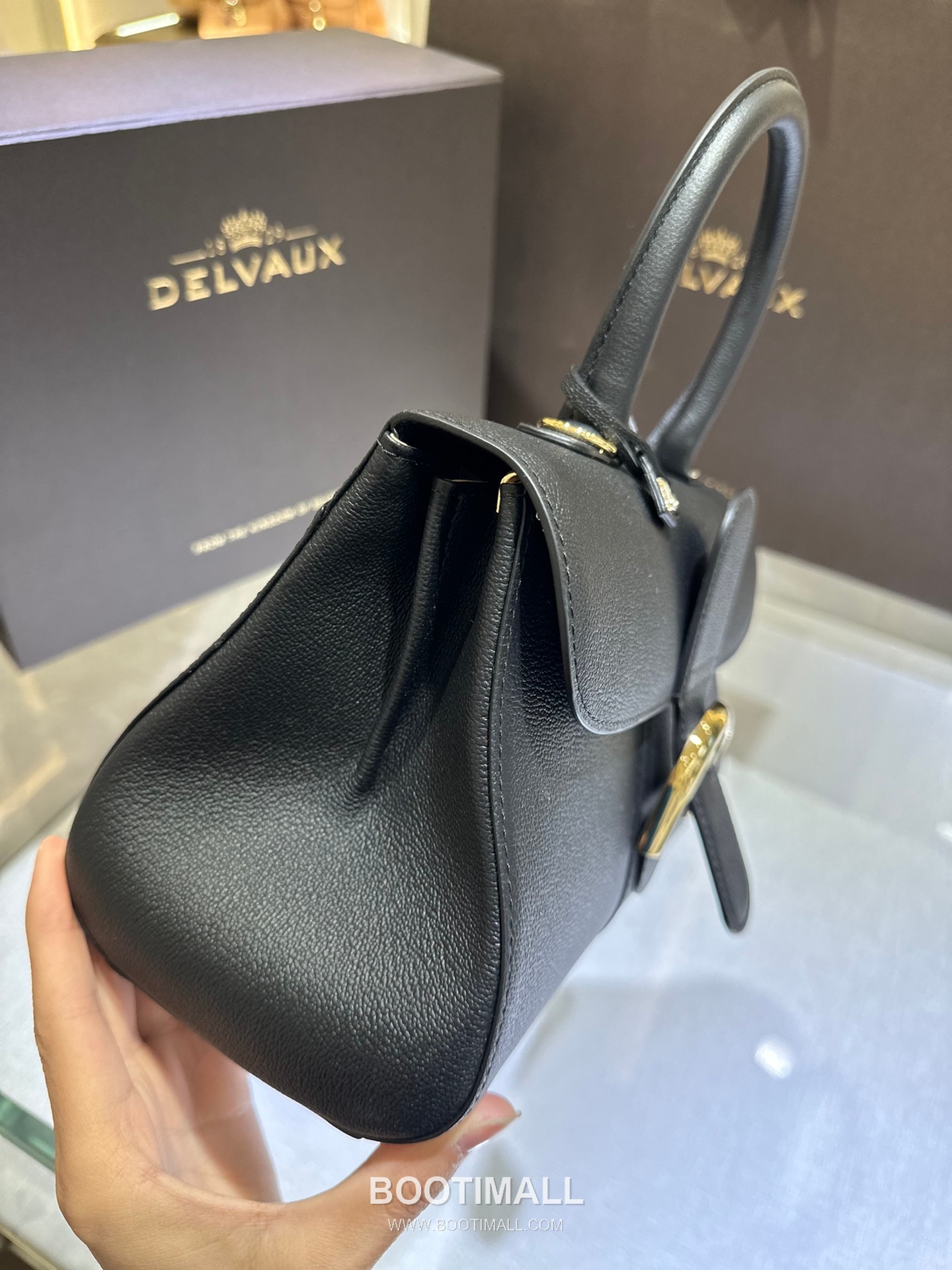 Delvaux Brillant Togo Leather 델보 브리앙 토고 레더 토트 숄더백 28cm 5