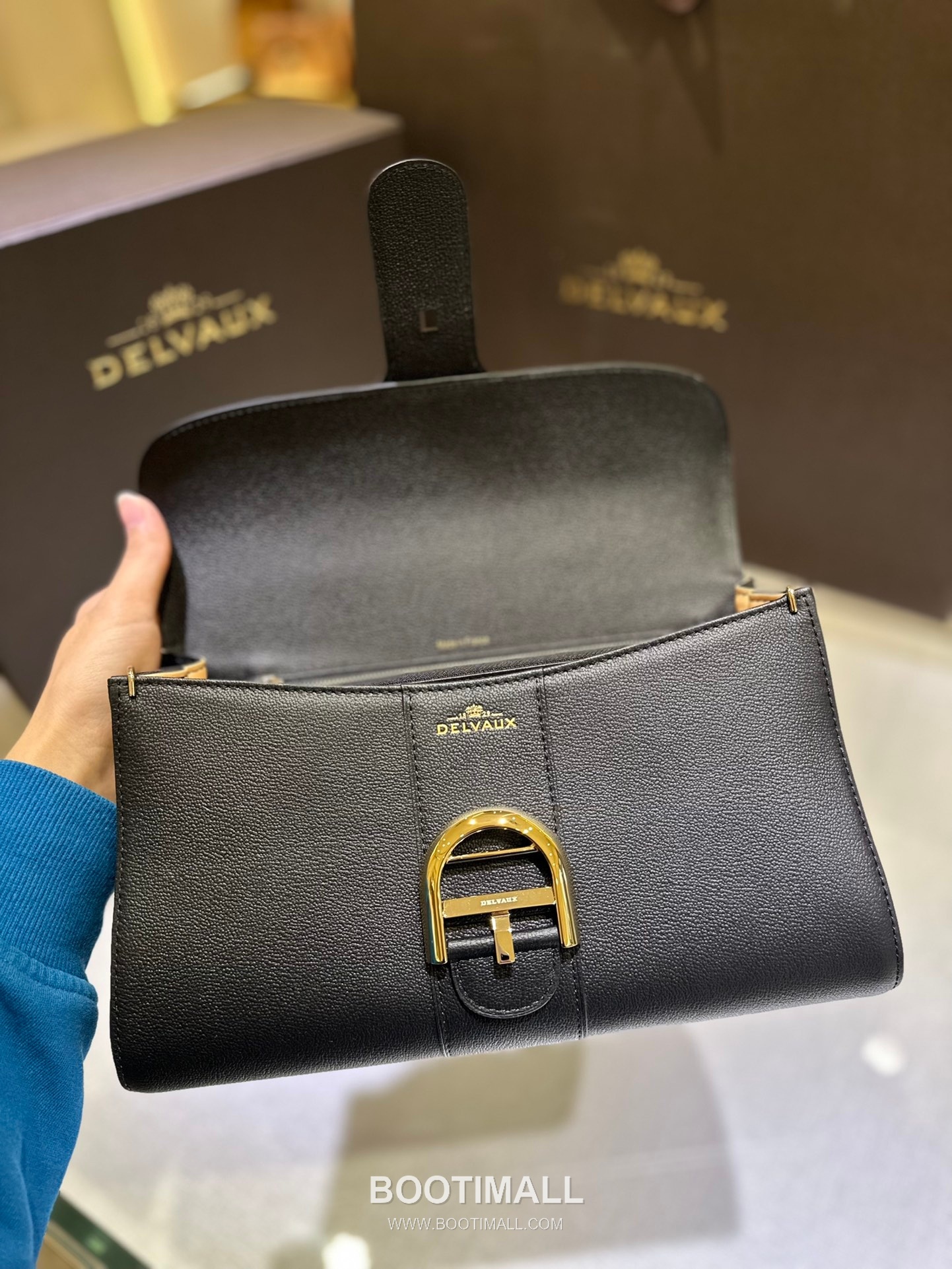 Delvaux Brillant Togo Leather 델보 브리앙 토고 레더 토트 숄더백 28cm 6