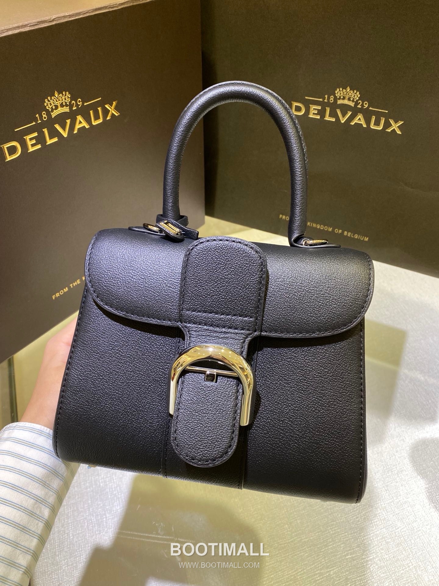 Delvaux Brillant Togo Leather 델보 브리앙 토고 레더 토트 숄더백 20cm 2