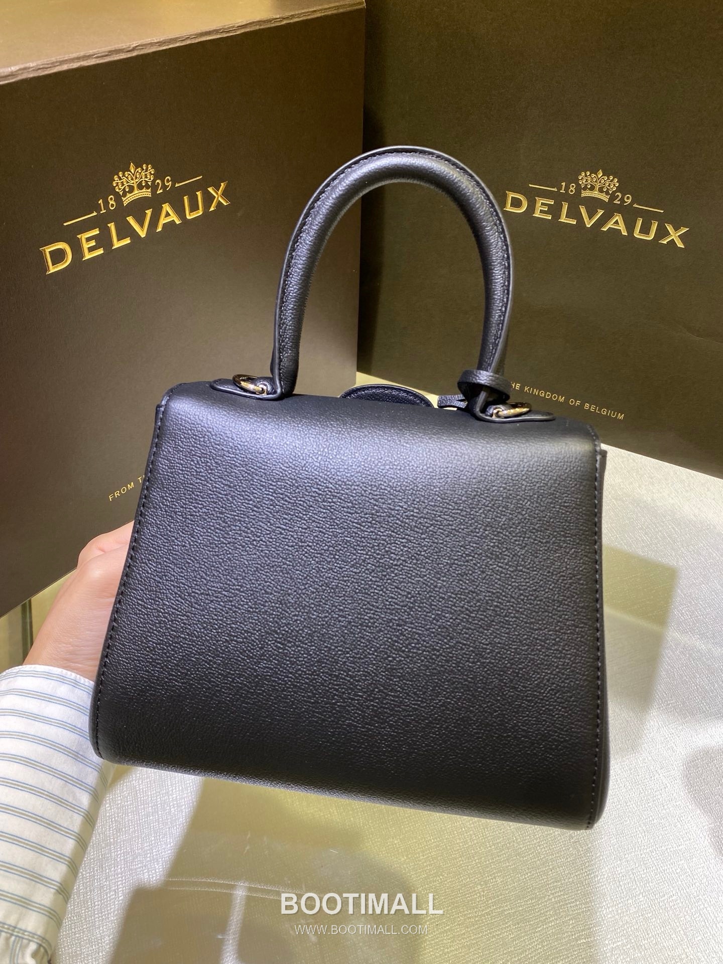 Delvaux Brillant Togo Leather 델보 브리앙 토고 레더 토트 숄더백 20cm 3