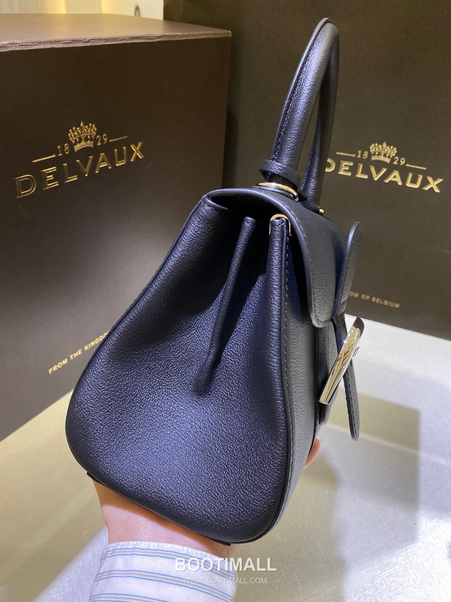 Delvaux Brillant Togo Leather 델보 브리앙 토고 레더 토트 숄더백 20cm 4