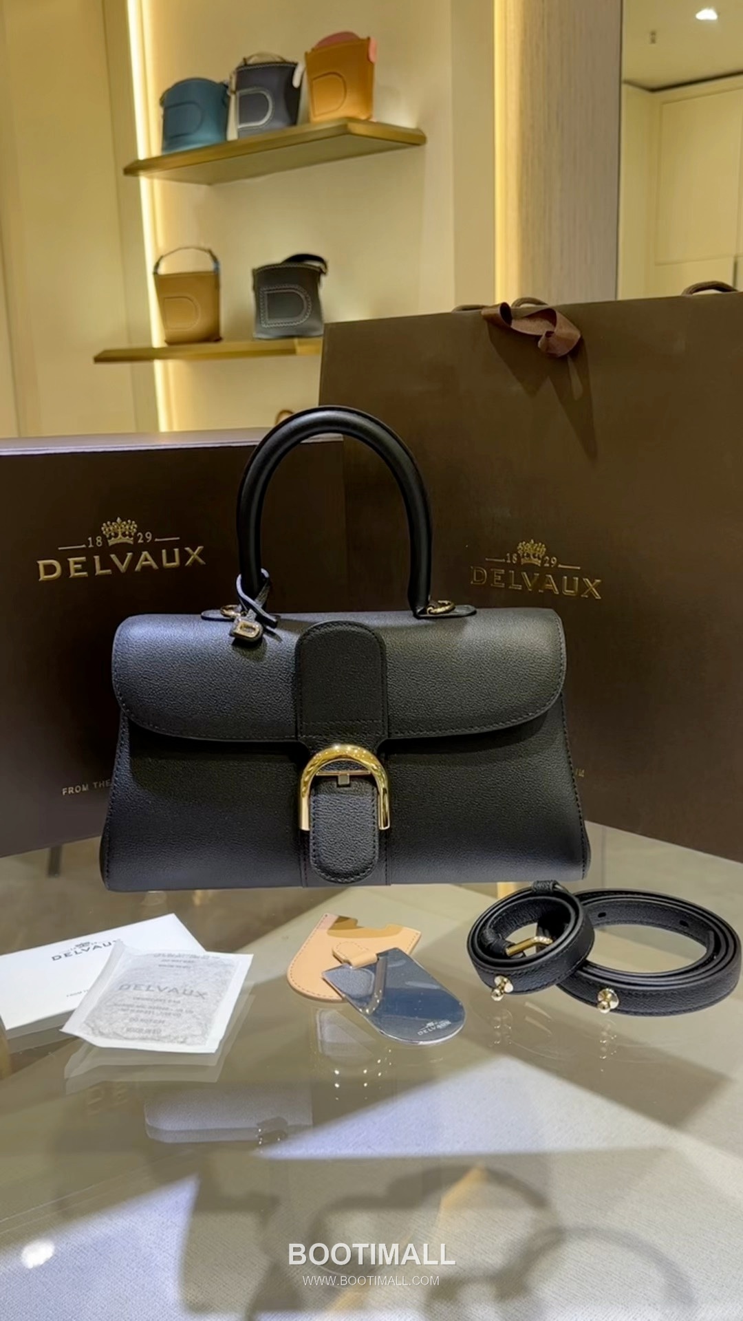 Delvaux Brillant Togo Leather 델보 브리앙 토고 레더 토트 숄더백 20cm 10