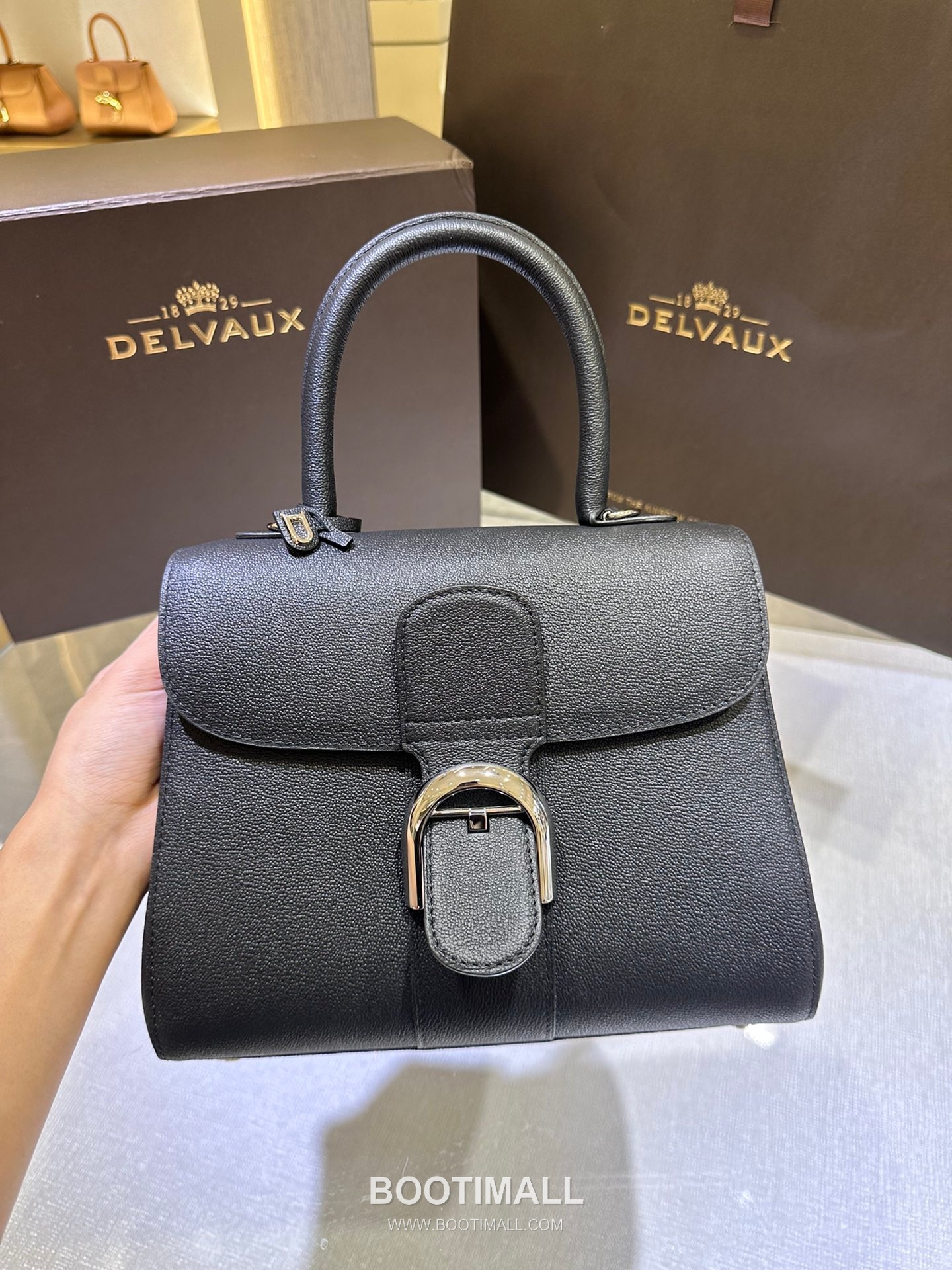 Delvaux Brillant PM Rodéo Calf Leather 델보 브리앙 PM 로데오 카프 토트 숄더백 24cm 2