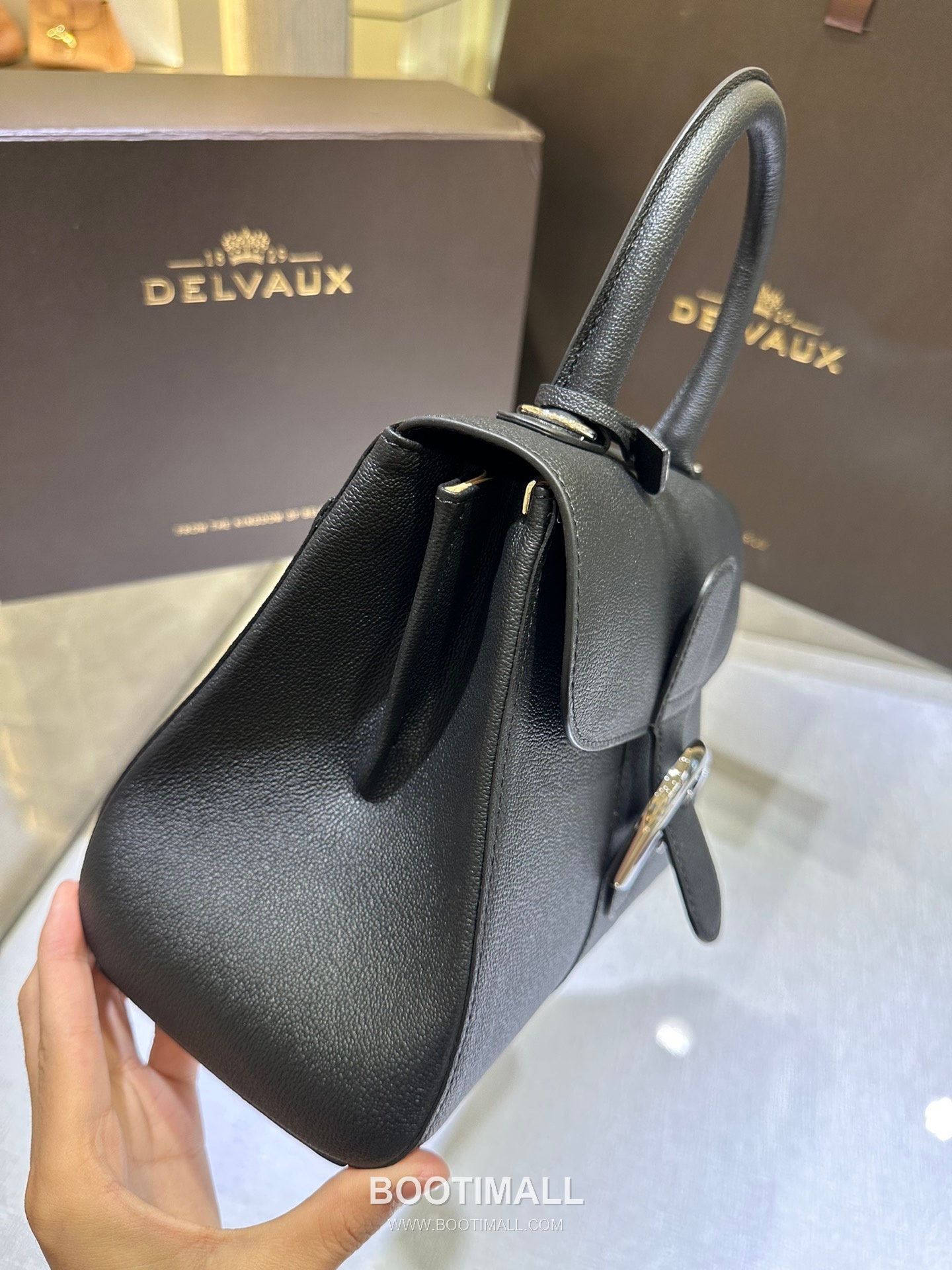 Delvaux Brillant PM Rodéo Calf Leather 델보 브리앙 PM 로데오 카프 토트 숄더백 24cm 5
