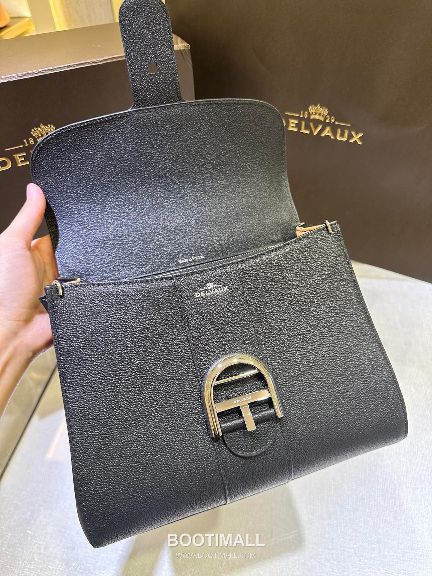 Delvaux Brillant PM Rodéo Calf Leather 델보 브리앙 PM 로데오 카프 토트 숄더백 24cm 6
