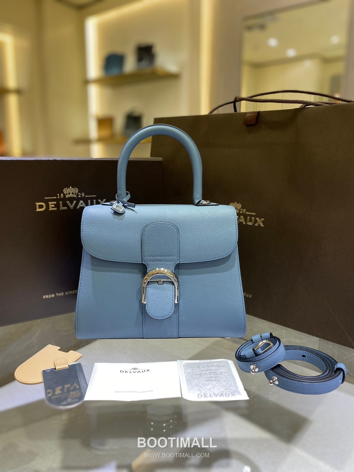 Delvaux Brillant PM Rodéo Calf Leather 델보 브리앙 PM 로데오 카프 토트 숄더백 24cm 1