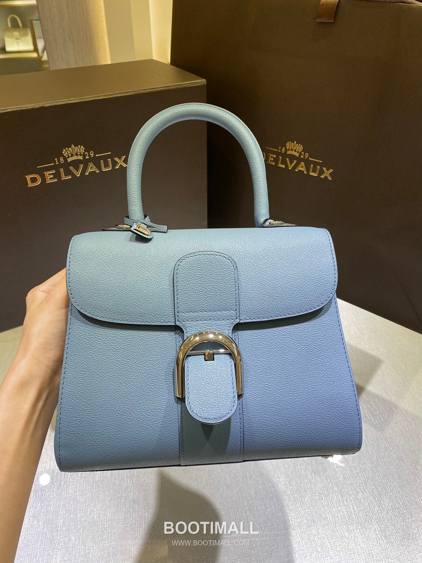 Delvaux Brillant PM Rodéo Calf Leather 델보 브리앙 PM 로데오 카프 토트 숄더백 24cm 2