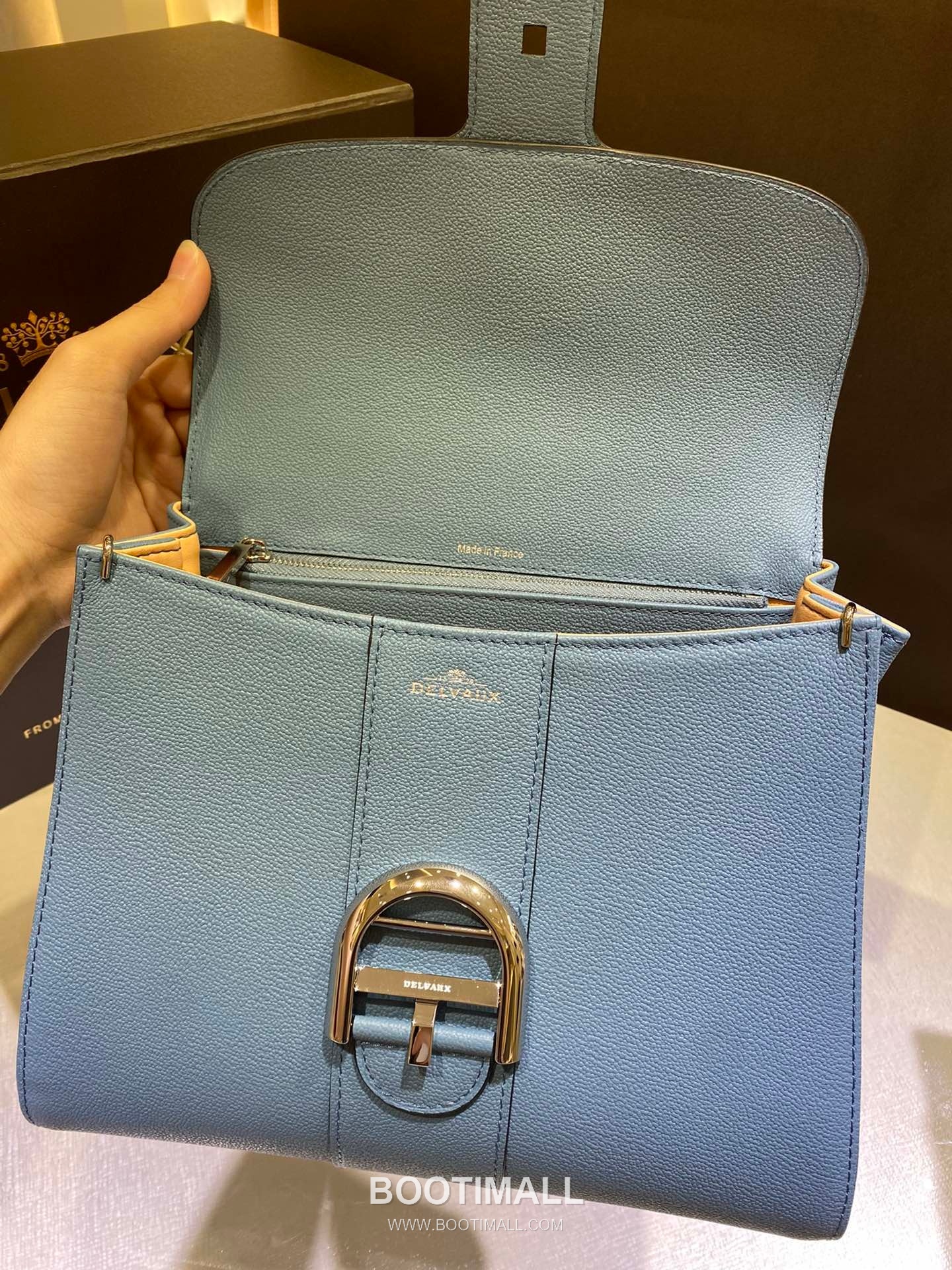 Delvaux Brillant PM Rodéo Calf Leather 델보 브리앙 PM 로데오 카프 토트 숄더백 24cm 5