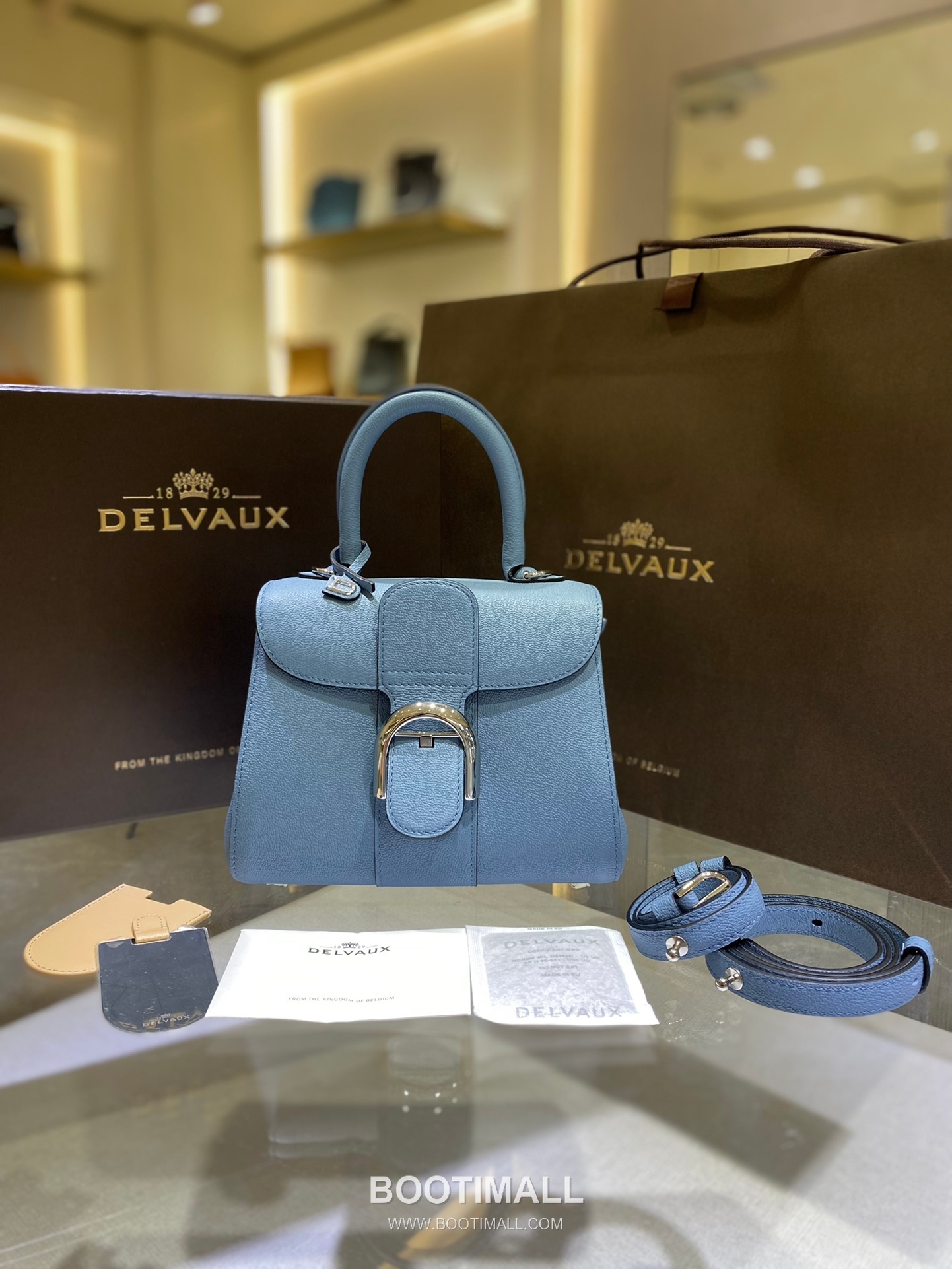 Delvaux Brillant Mini Rodéo Calf Leather 델보 브리앙 미니 로데오 카프 토트 숄더백 20cm 1
