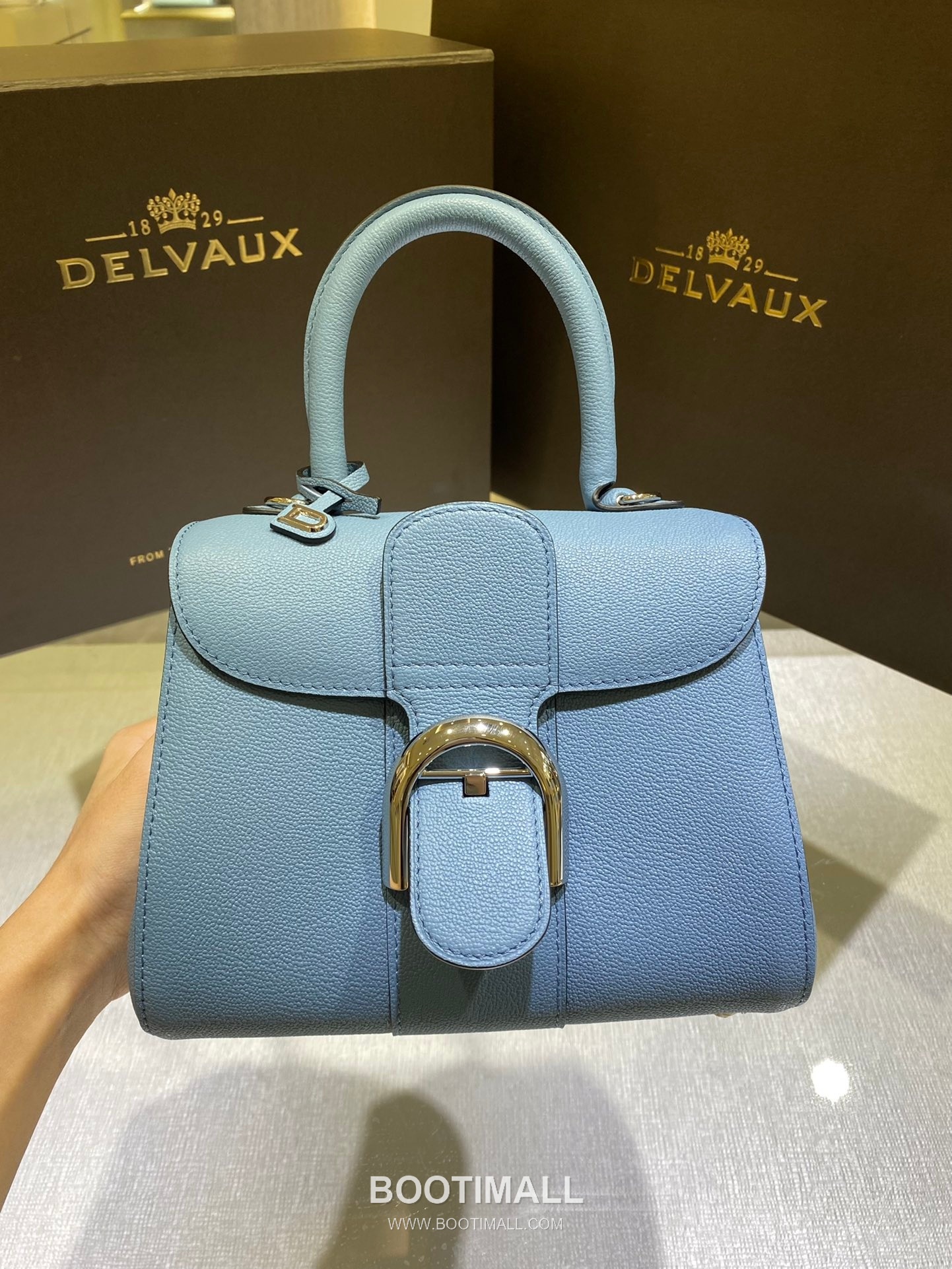Delvaux Brillant Mini Rodéo Calf Leather 델보 브리앙 미니 로데오 카프 토트 숄더백 20cm 3